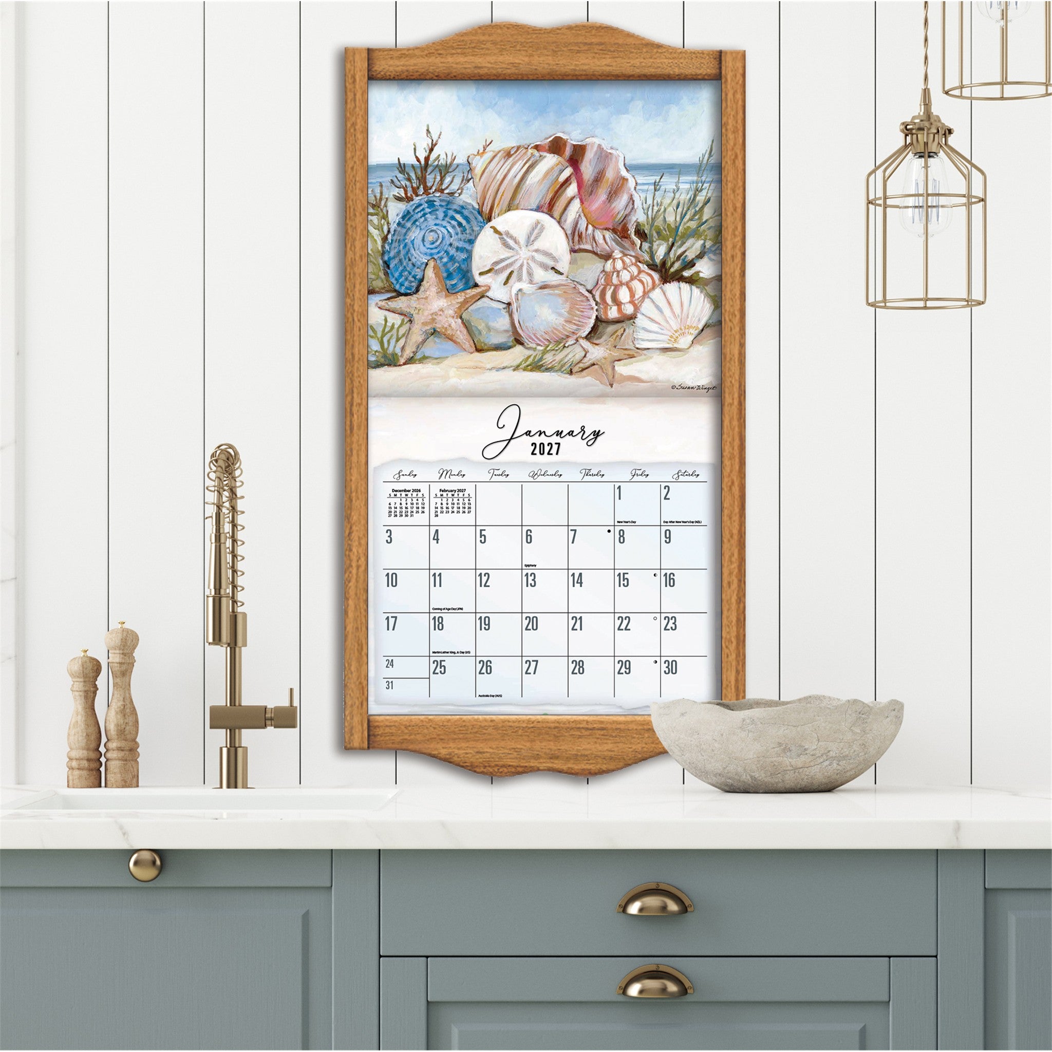 Coastal Shores 2027 Wall Calendar - Online Only