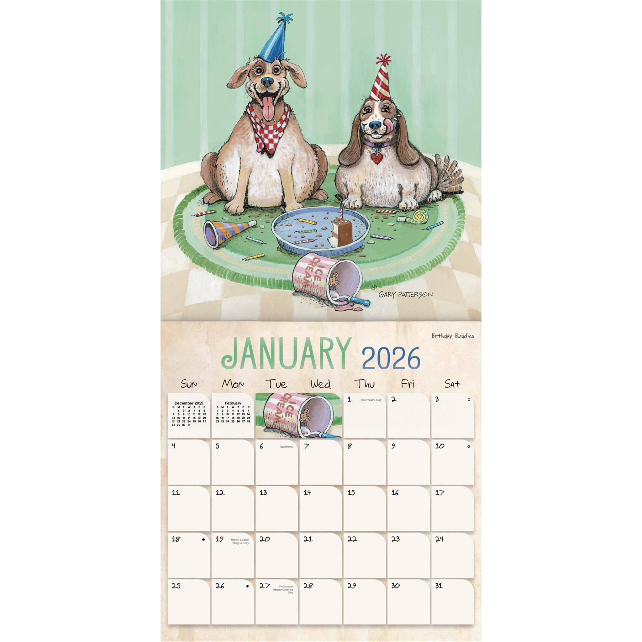 Gary Patterson Dogs 2026 Wall Calendar - Online Only