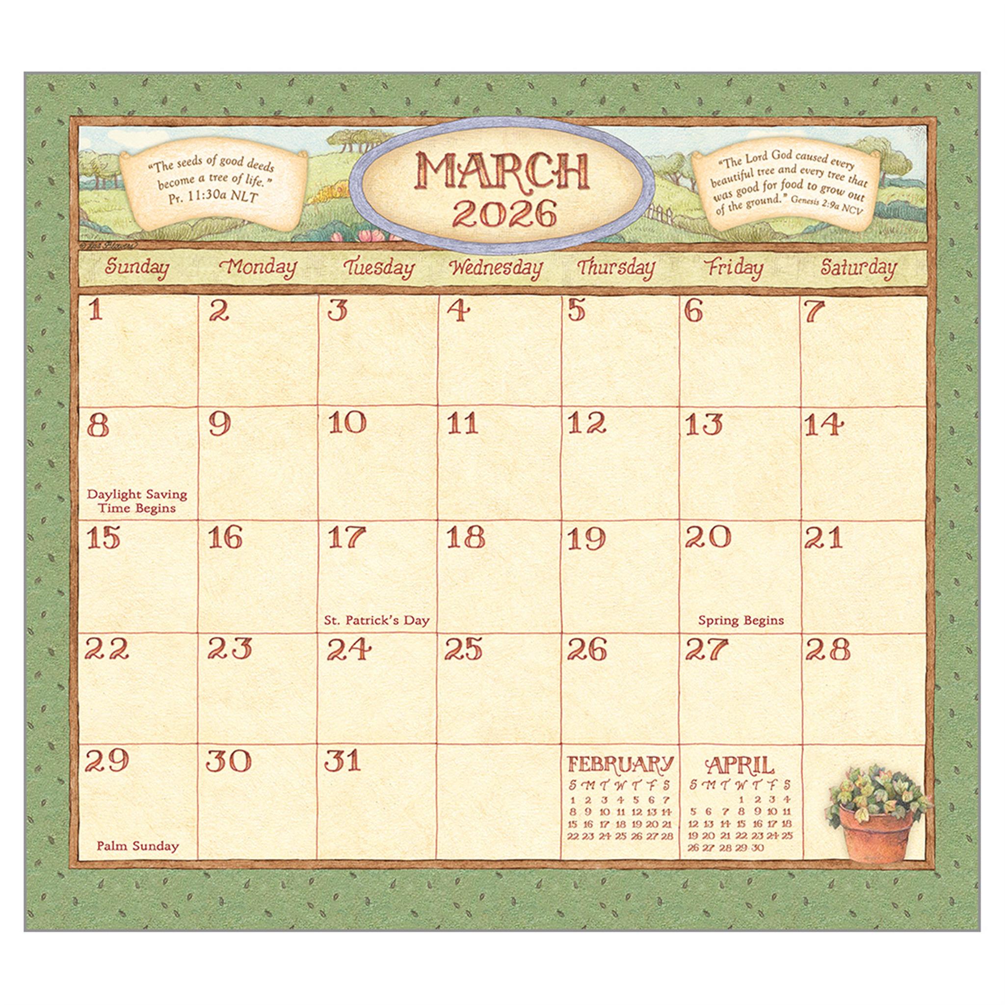 Calendrier mural de luxe Moments de fidélité 2026 - Disponible uniquement en ligne