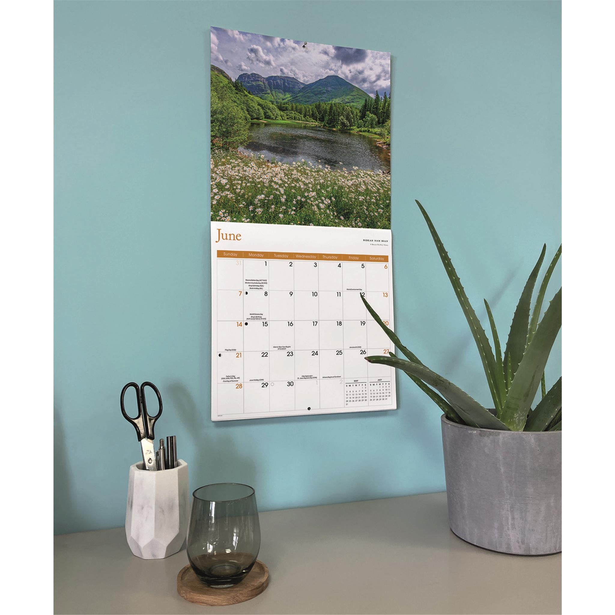 Scotland 2026 Wall Calendar