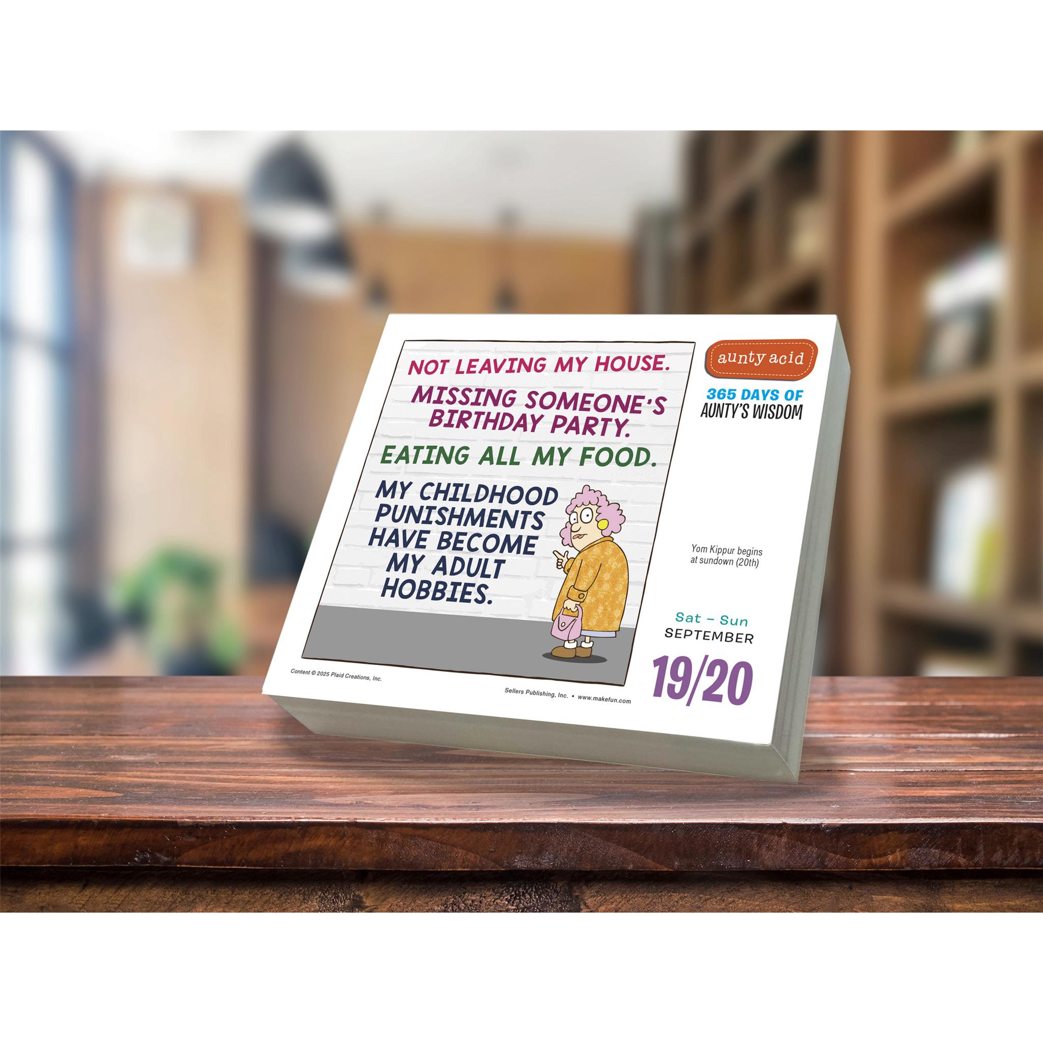 Calendrier de la boîte Aunty Acid 2026