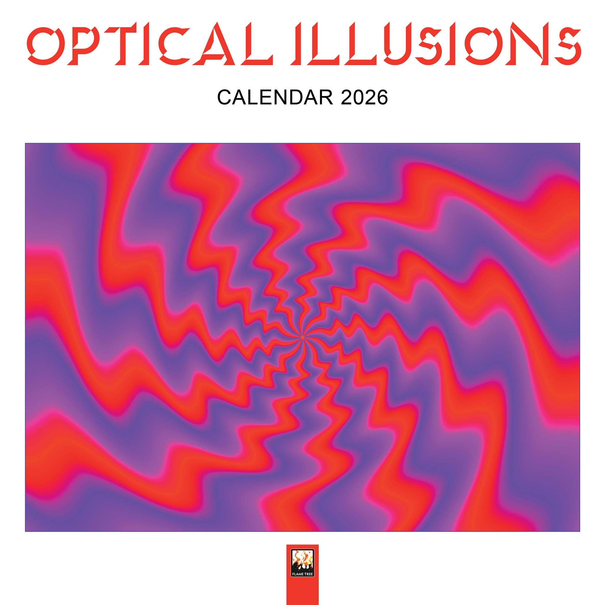 Optical Illusions 2026 Wall Calendar