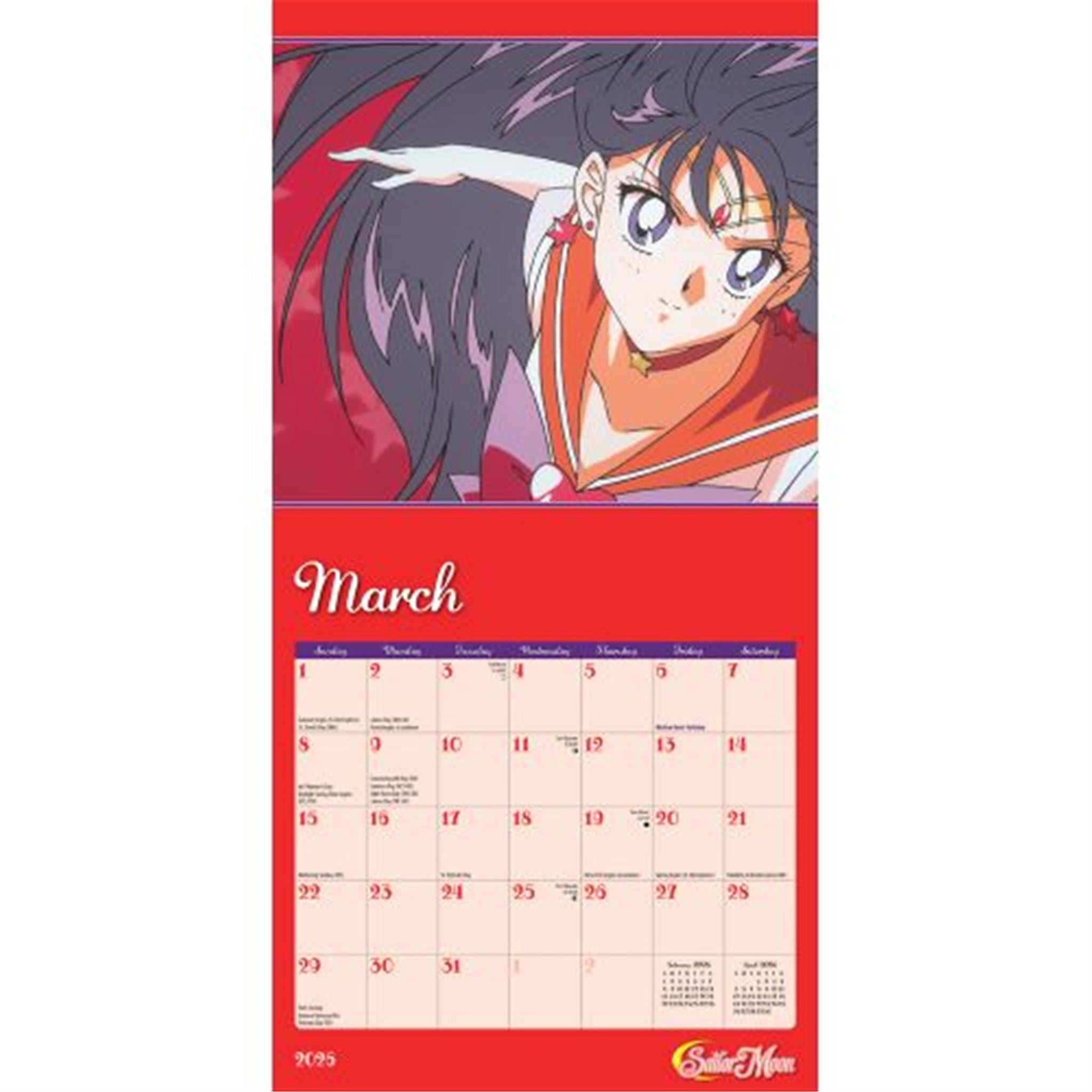 Mini calendrier Sailor Moon 2026