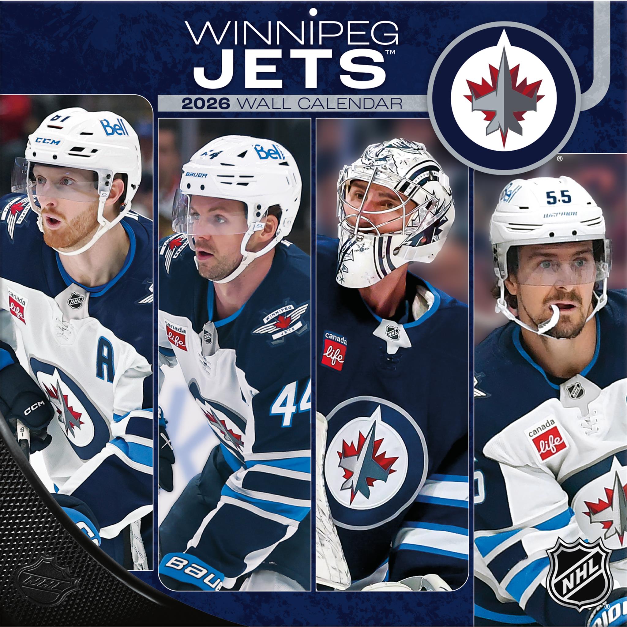 Calendrier mural 2026 des Jets de Winnipeg (LNH) - Disponible uniquement en ligne