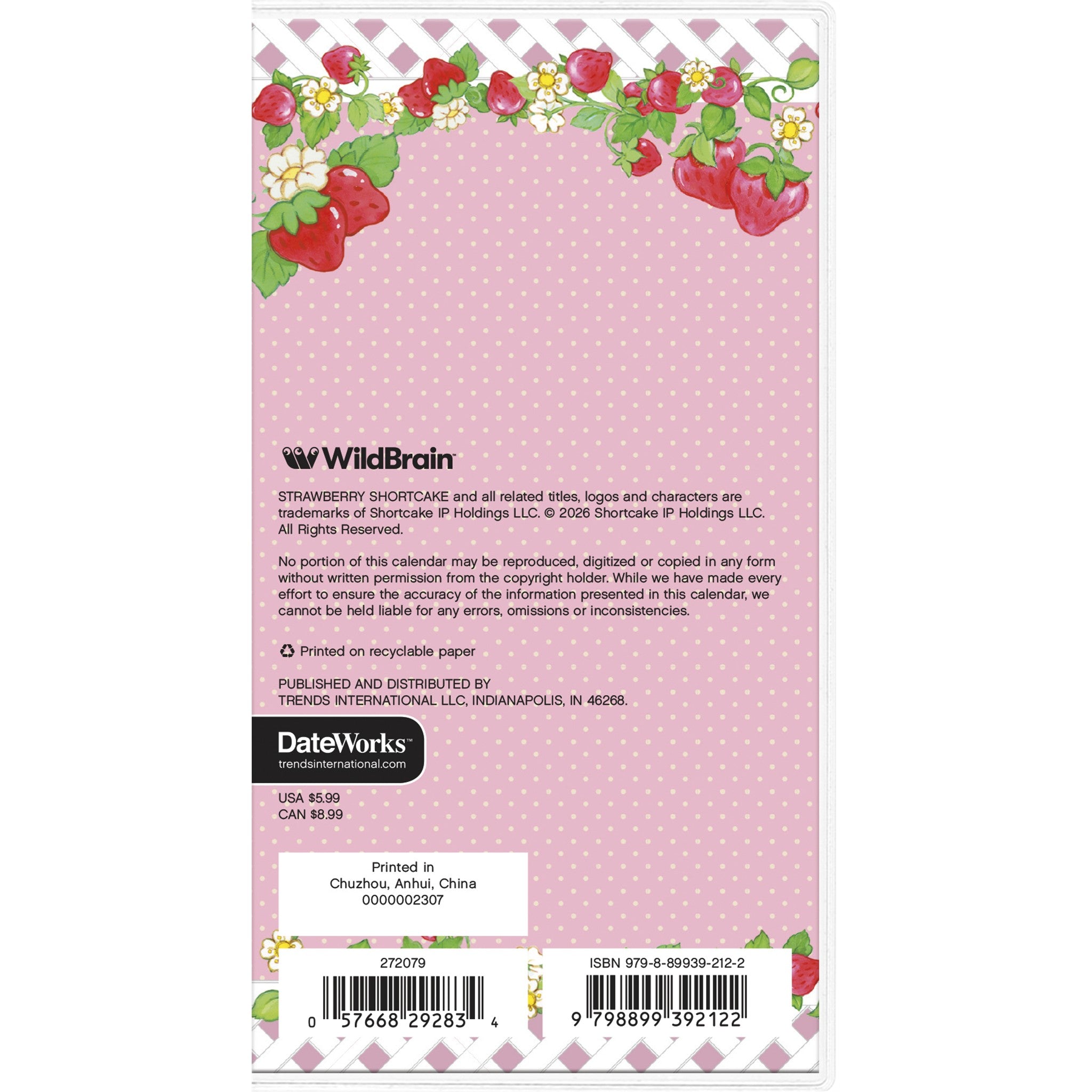 Strawberry Shortcake 2027-2028 2-Year Pocket Planner