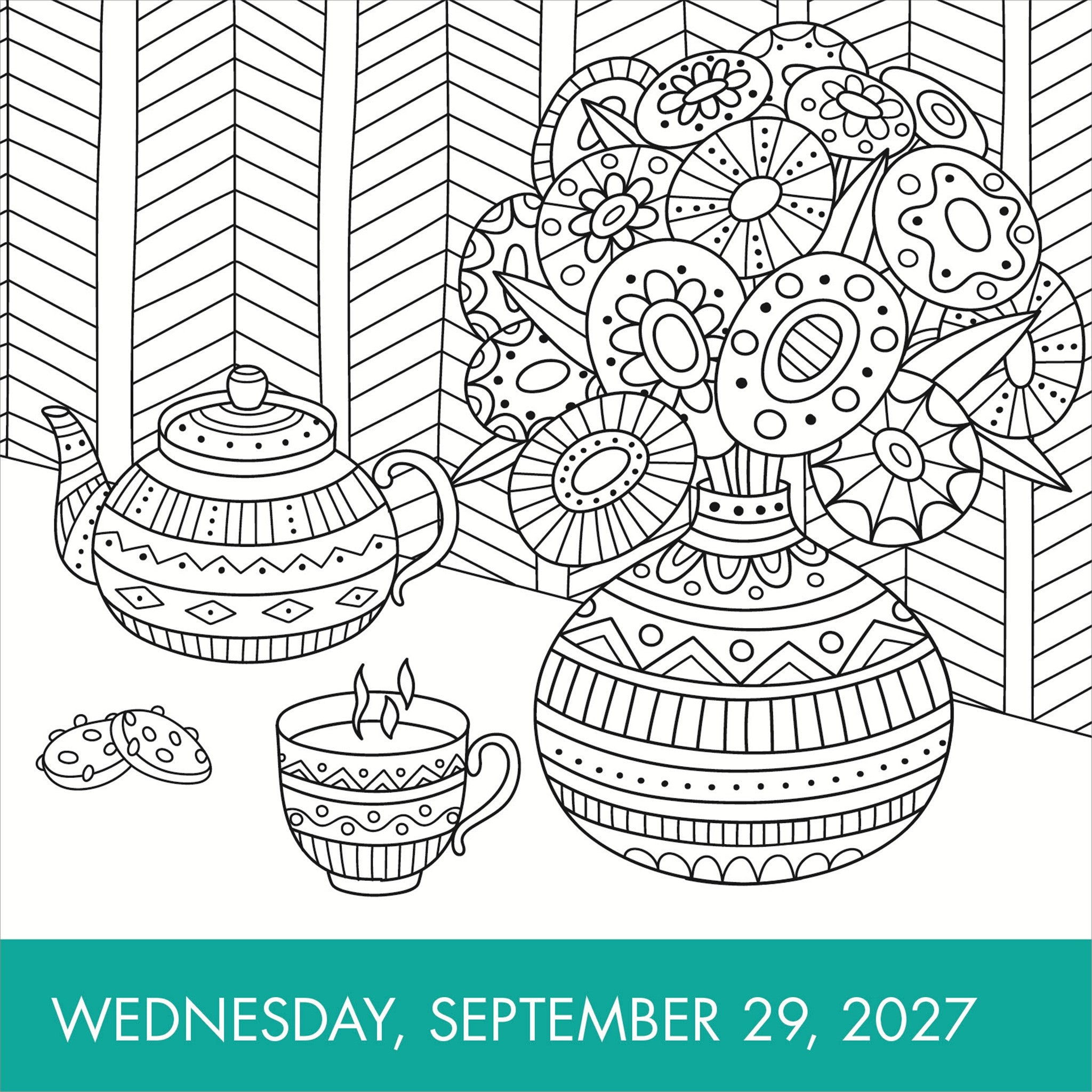 Calm Coloring 2027 Box Calendar - Online Only
