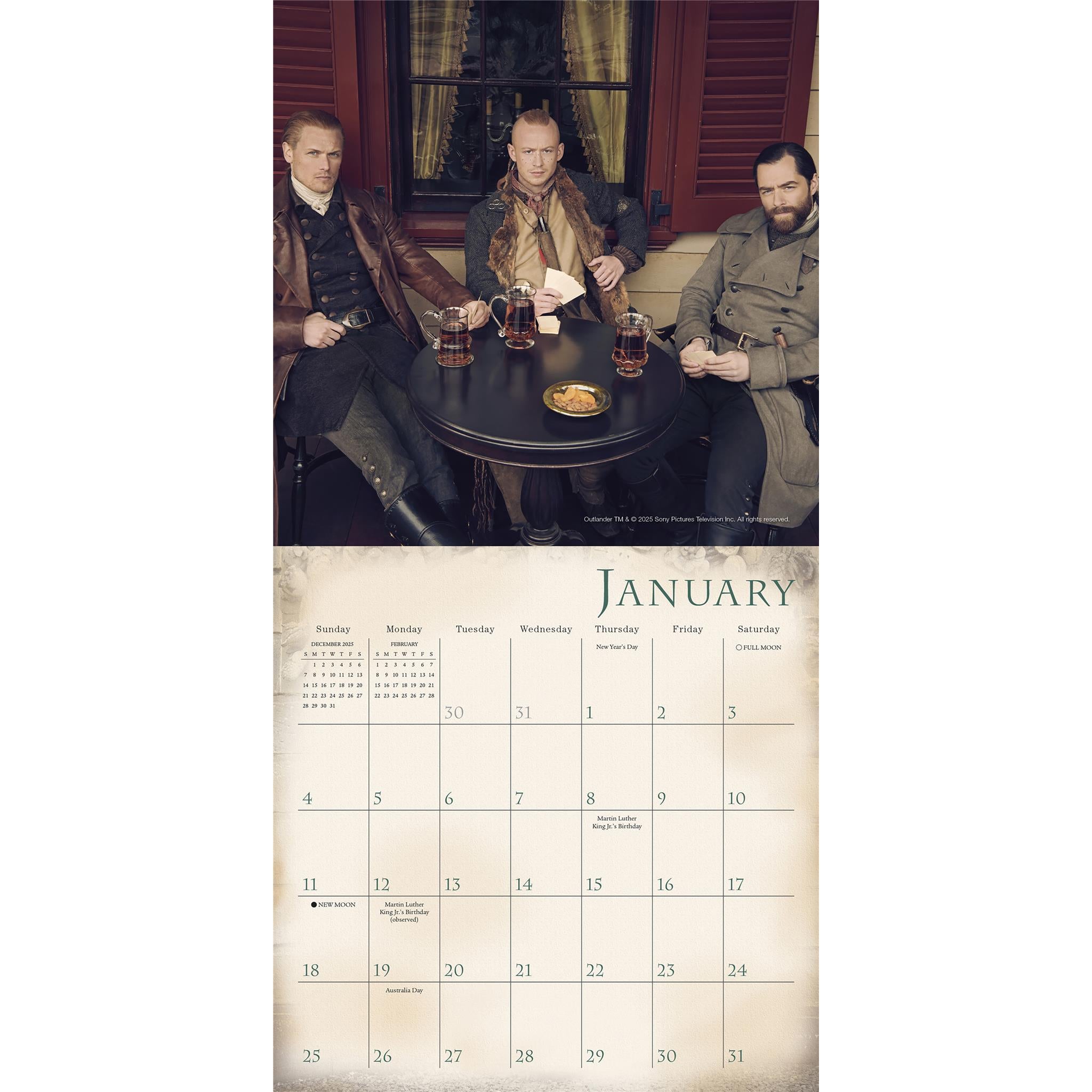 Mini-calendrier Outlander 2026