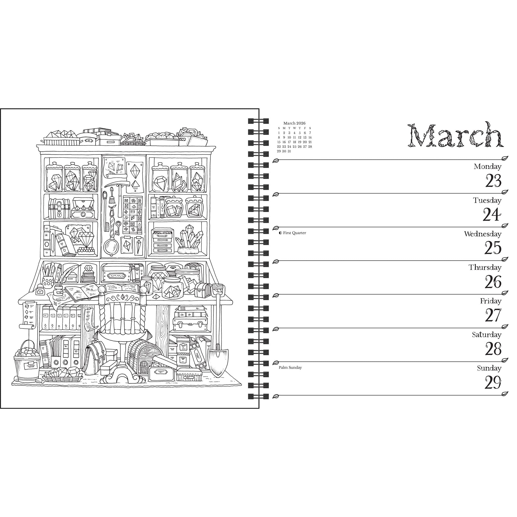 Johanna Basford Coloring 2026 Engagement Calendar