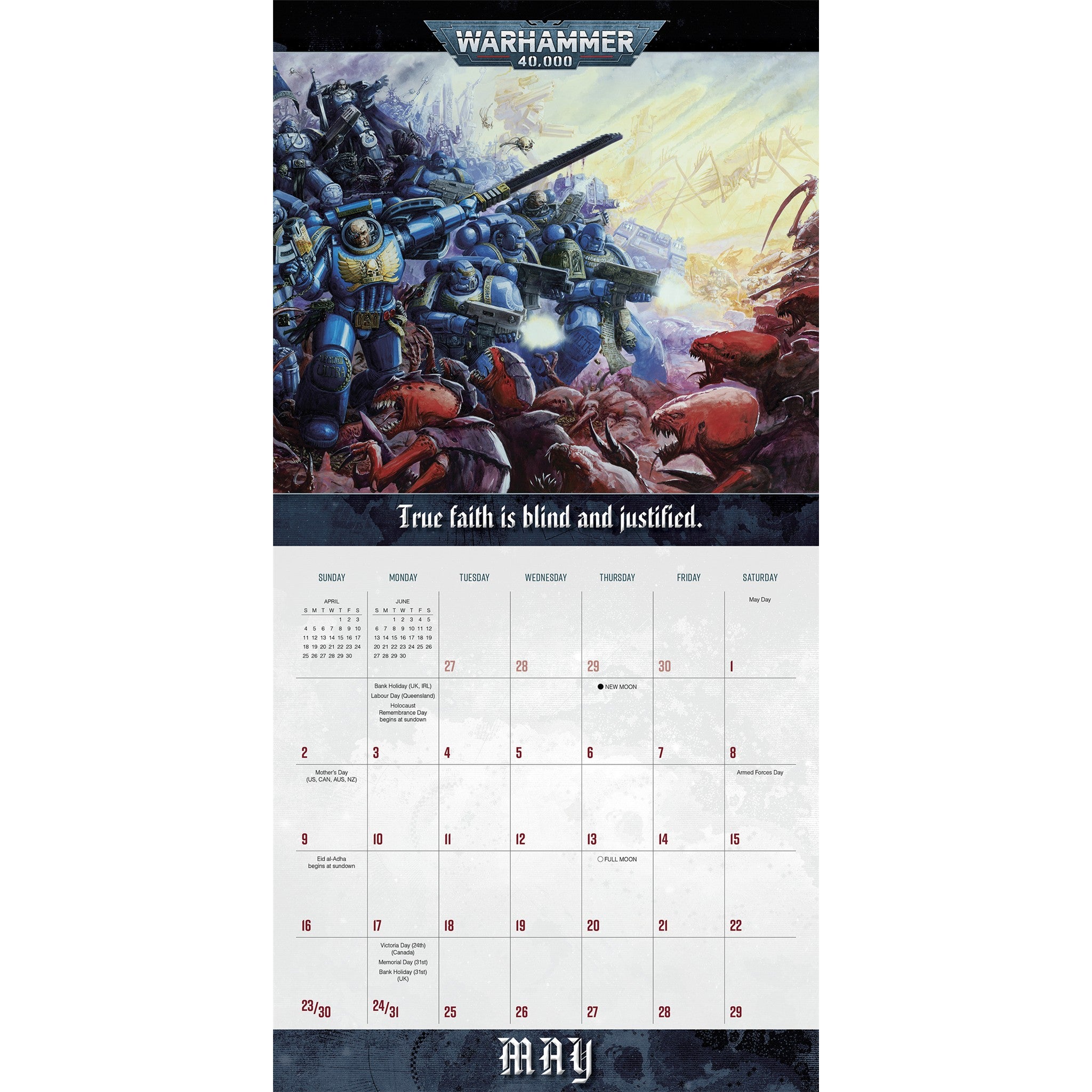Warhammer 40,000 2027 Wall Calendar - Online Only
