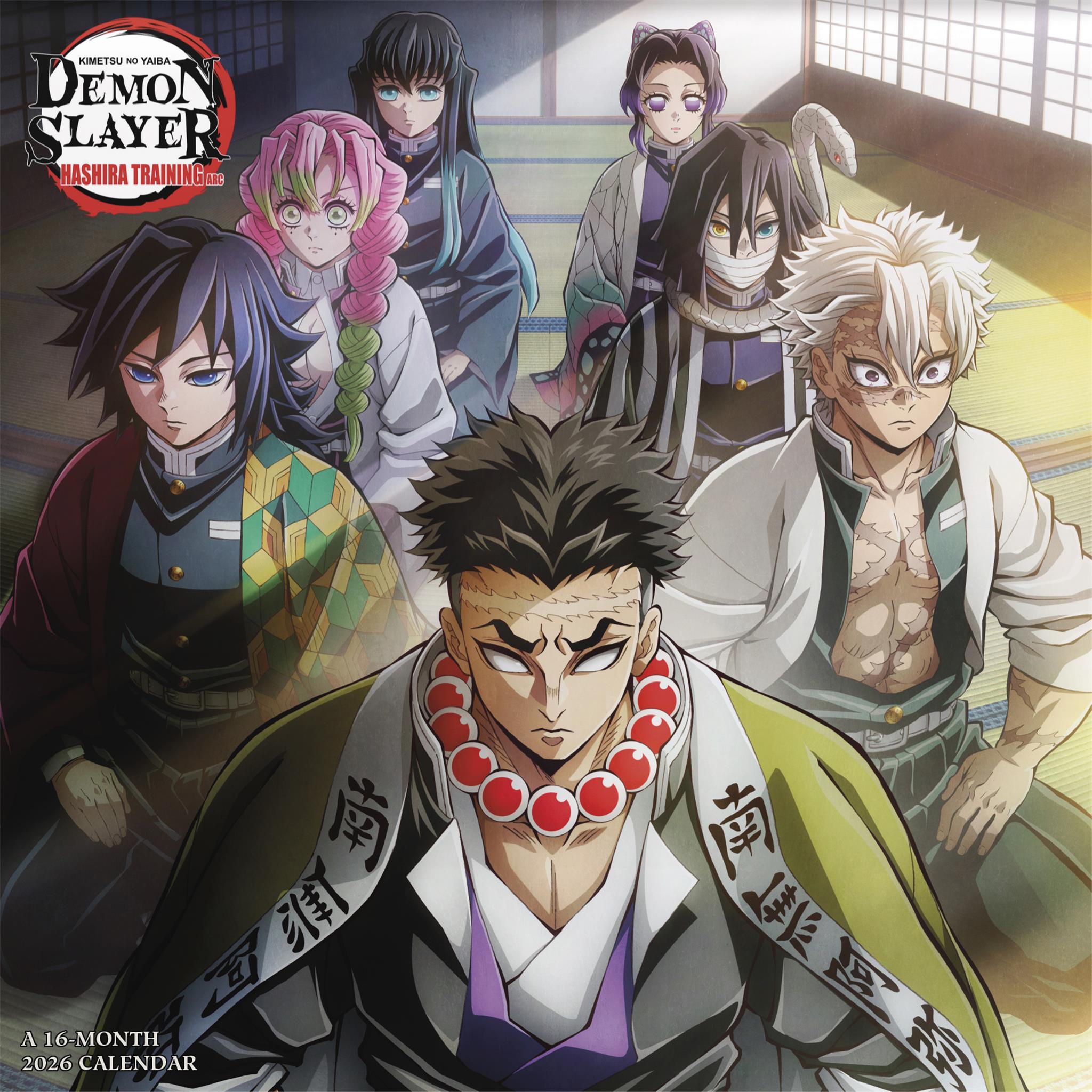 Calendrier mural Demon Slayer Kimetsu No Yaiba 2026