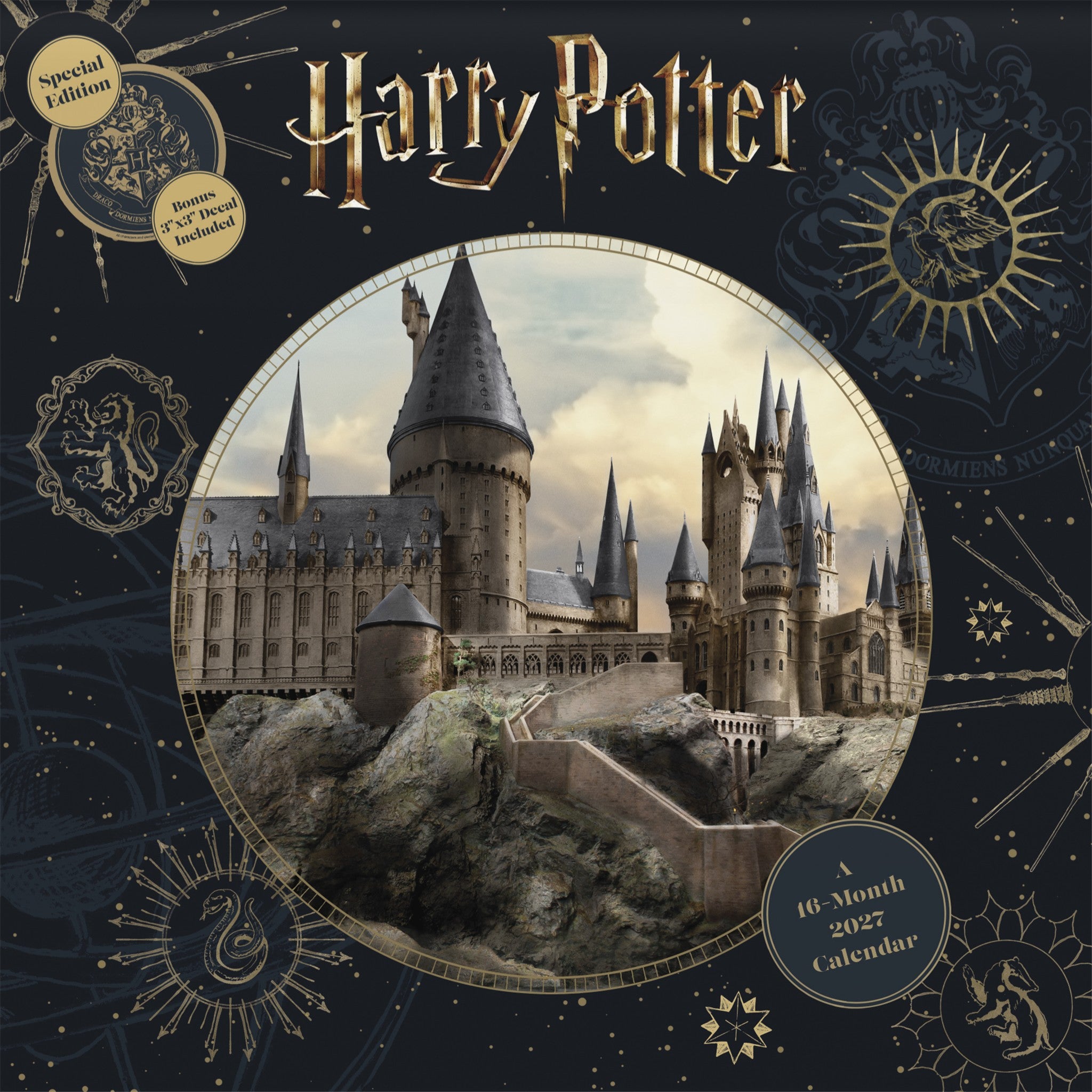 Harry Potter Exclusive with Decal 2027 Wall Calendar