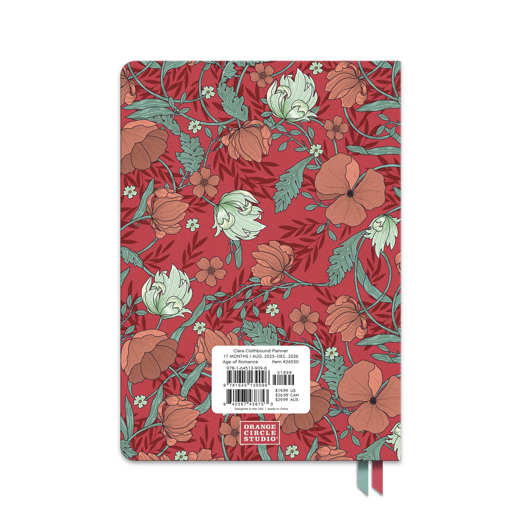 Age of Romance Clara Clothbound 2025-2026 Engagement Calendar