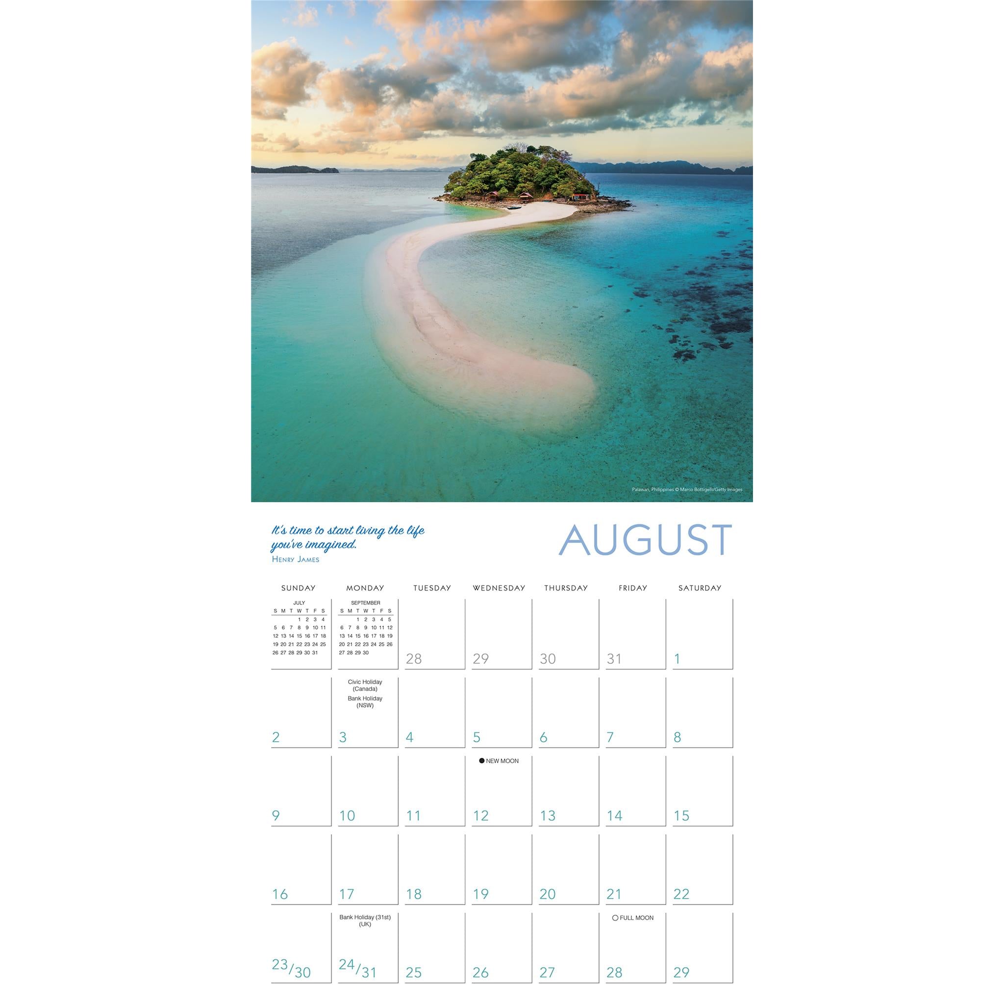 Islands In The Sun 2026 Wall Calendar