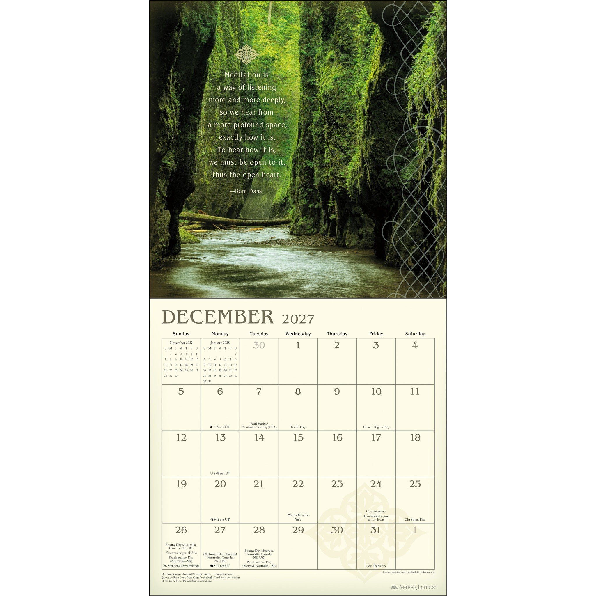 Meditation 2027 Wall Calendar - Online Only