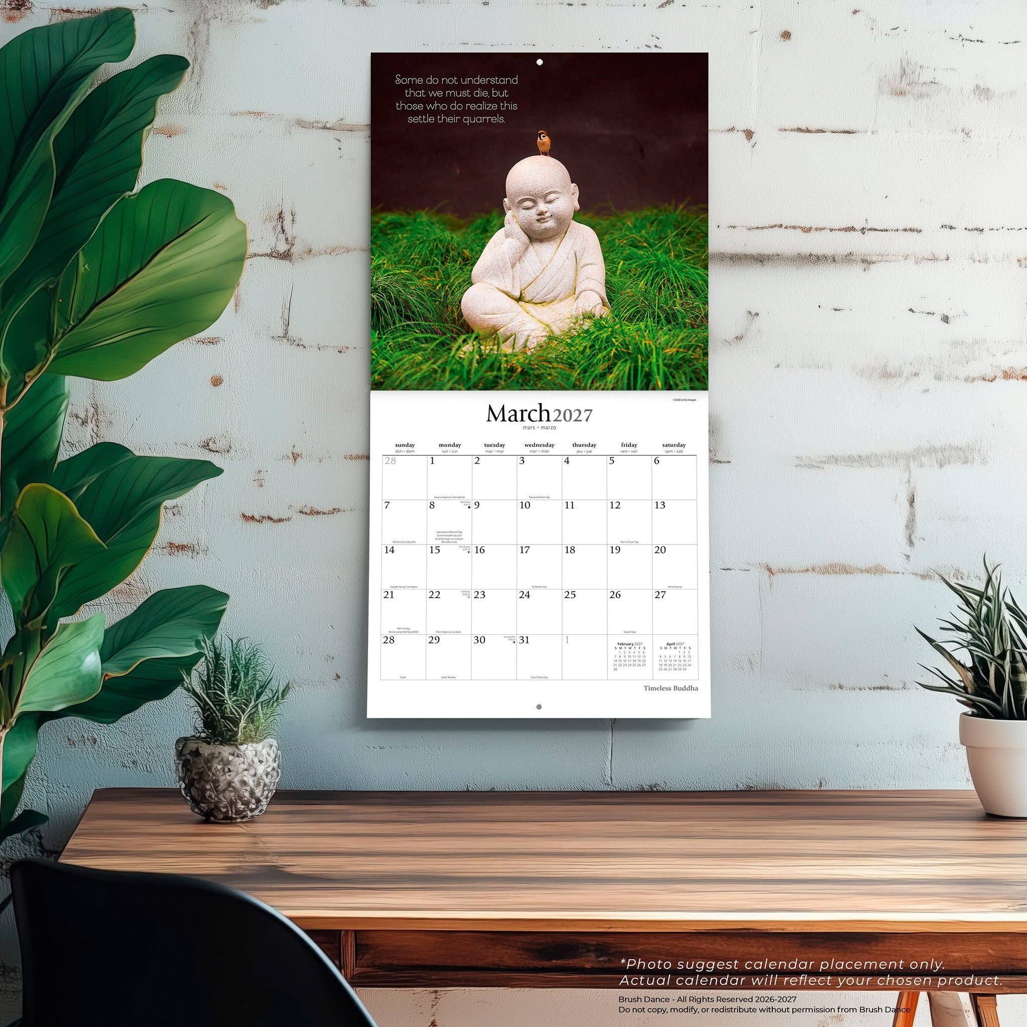 Timeless Buddha 2027 Wall Calendar