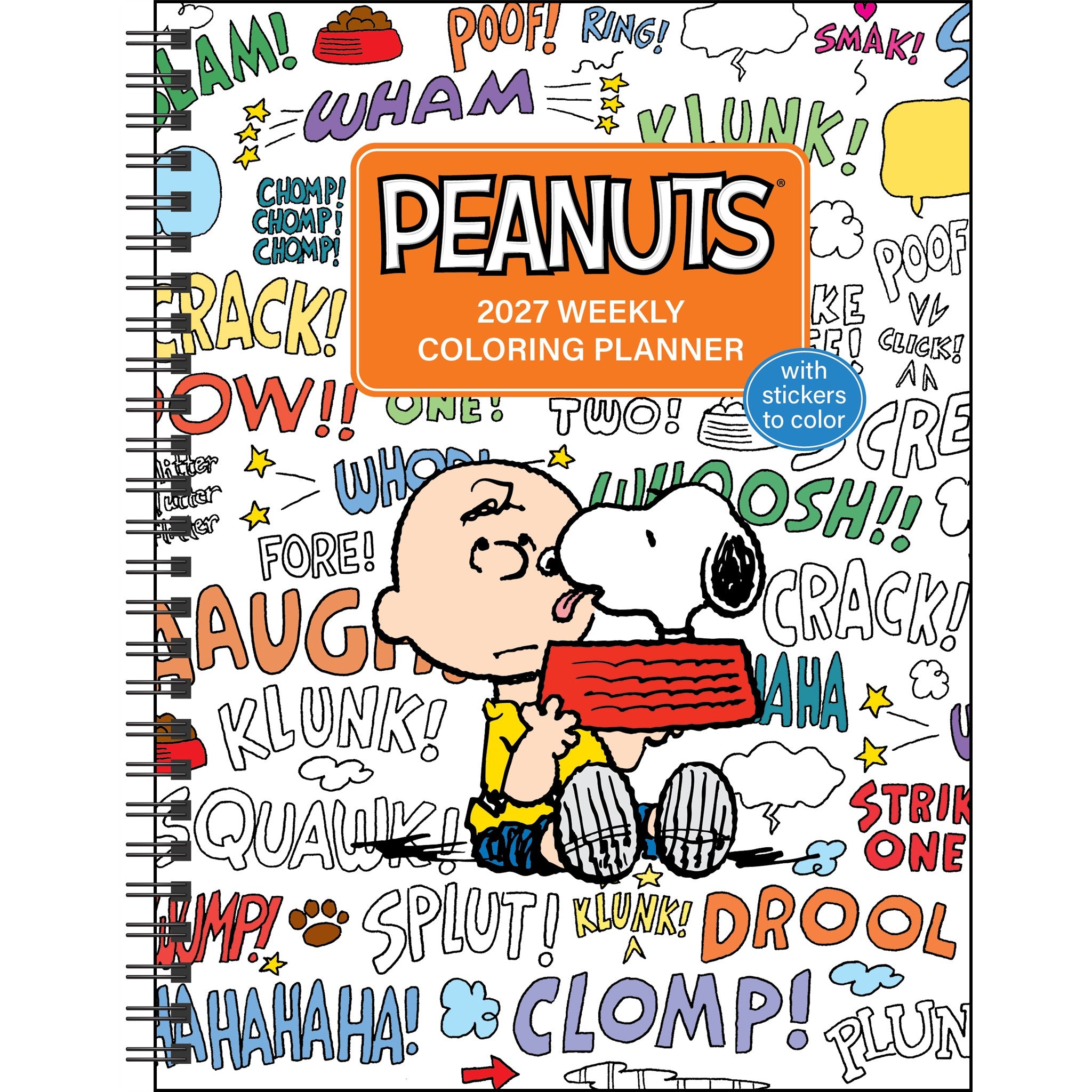 PEANUTS® Monthly/Weekly Coloring 2027 Engagement Calendar