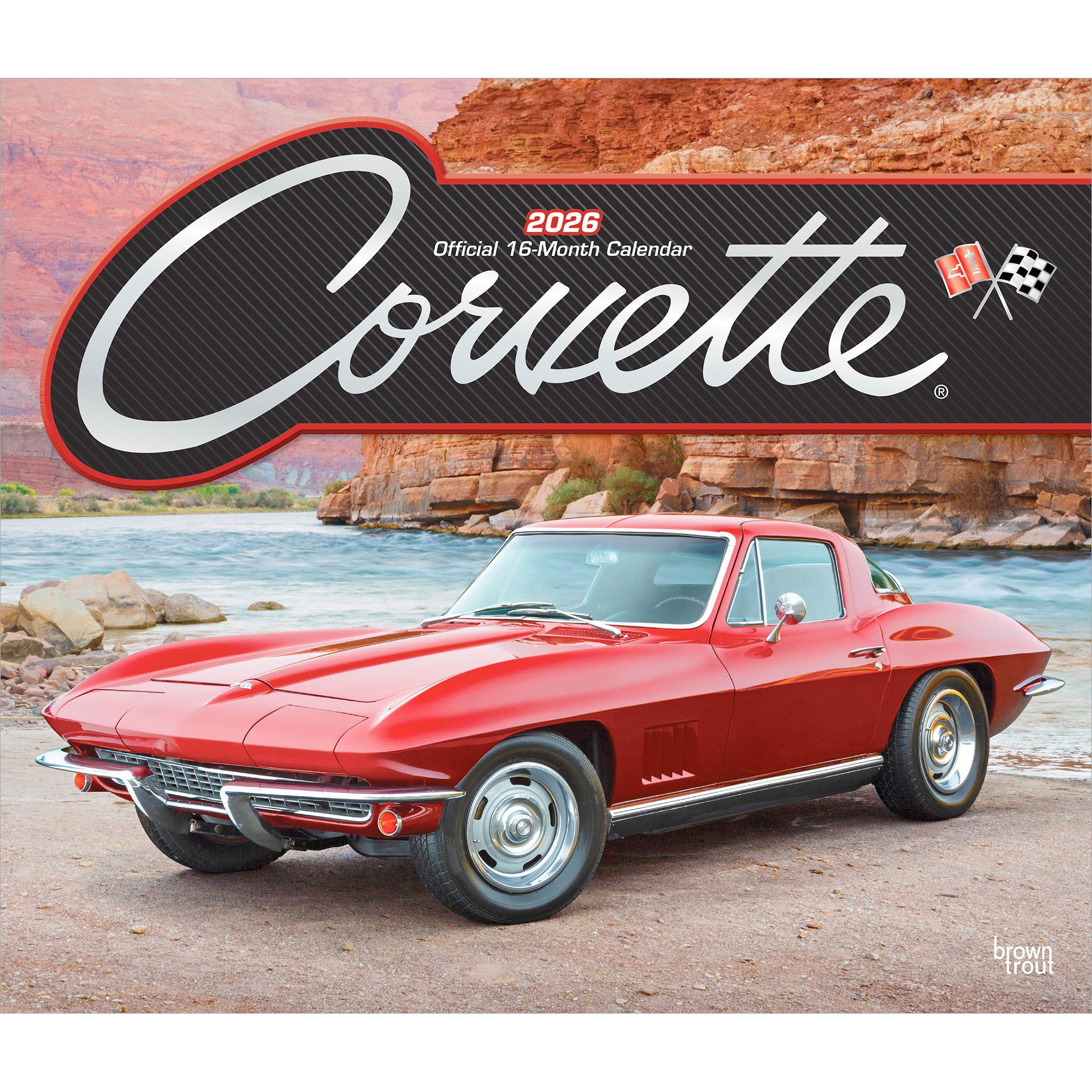 Calendrier mural Corvette 2026