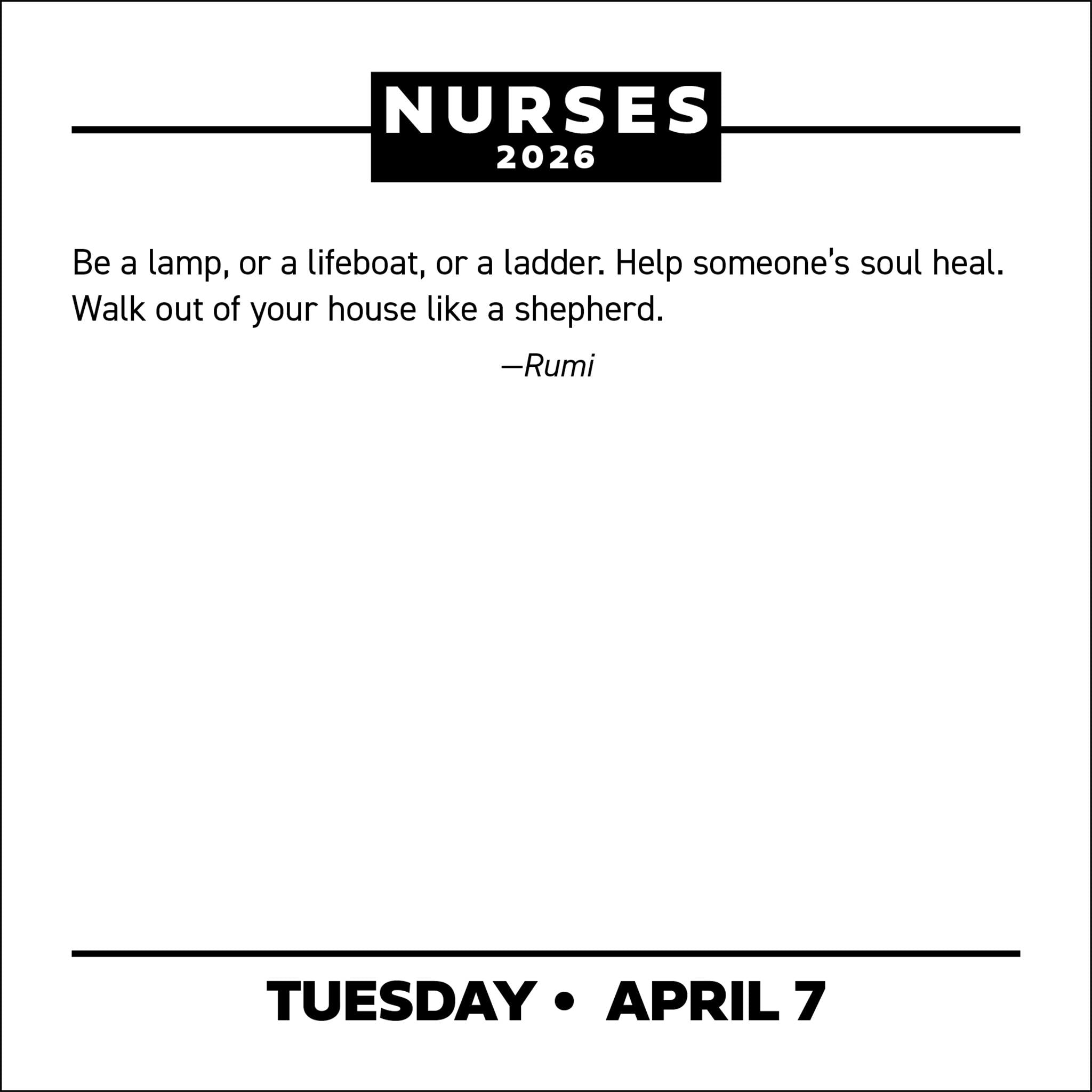 Nurses 2026 Box Calendar