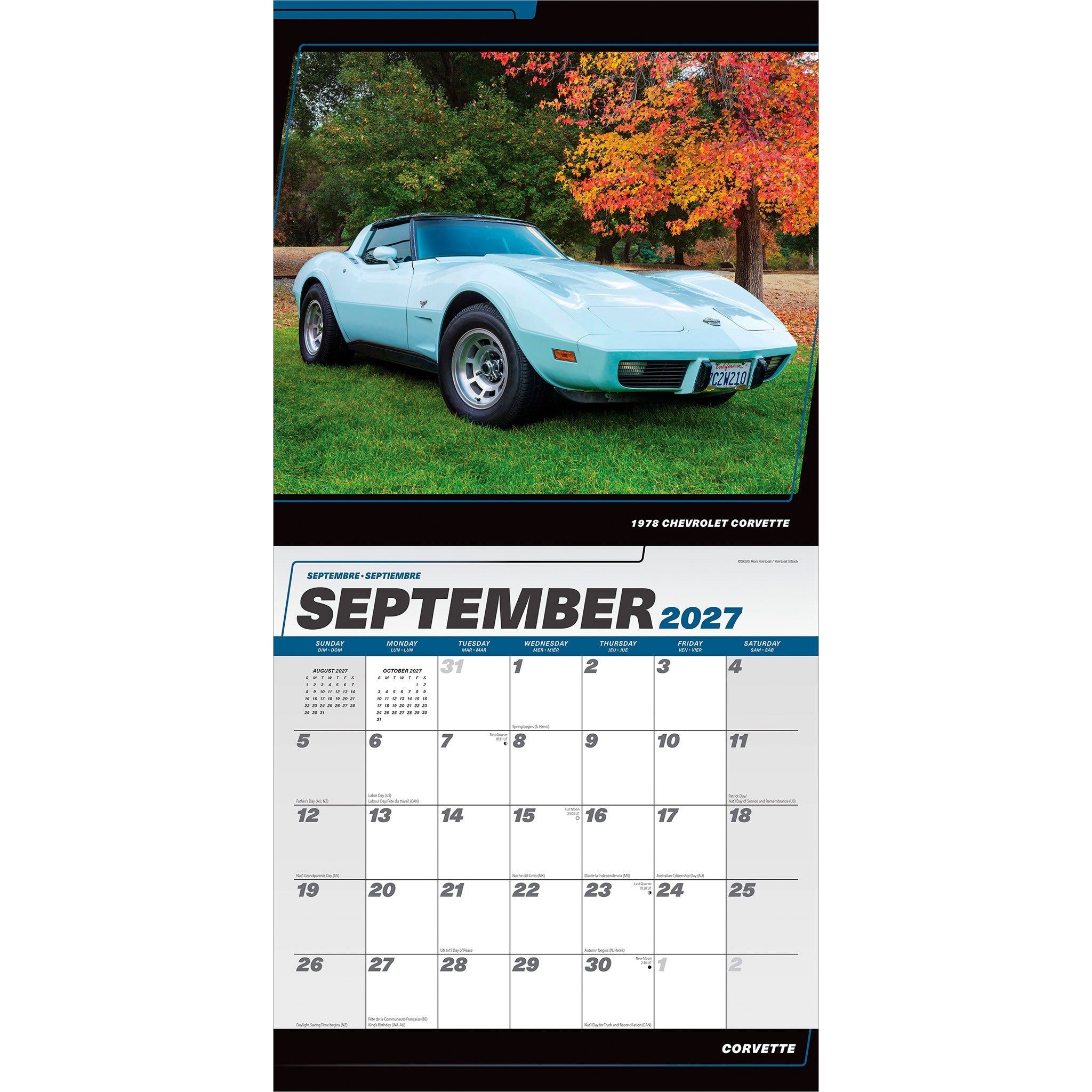 Corvette 2027 Wall Calendar