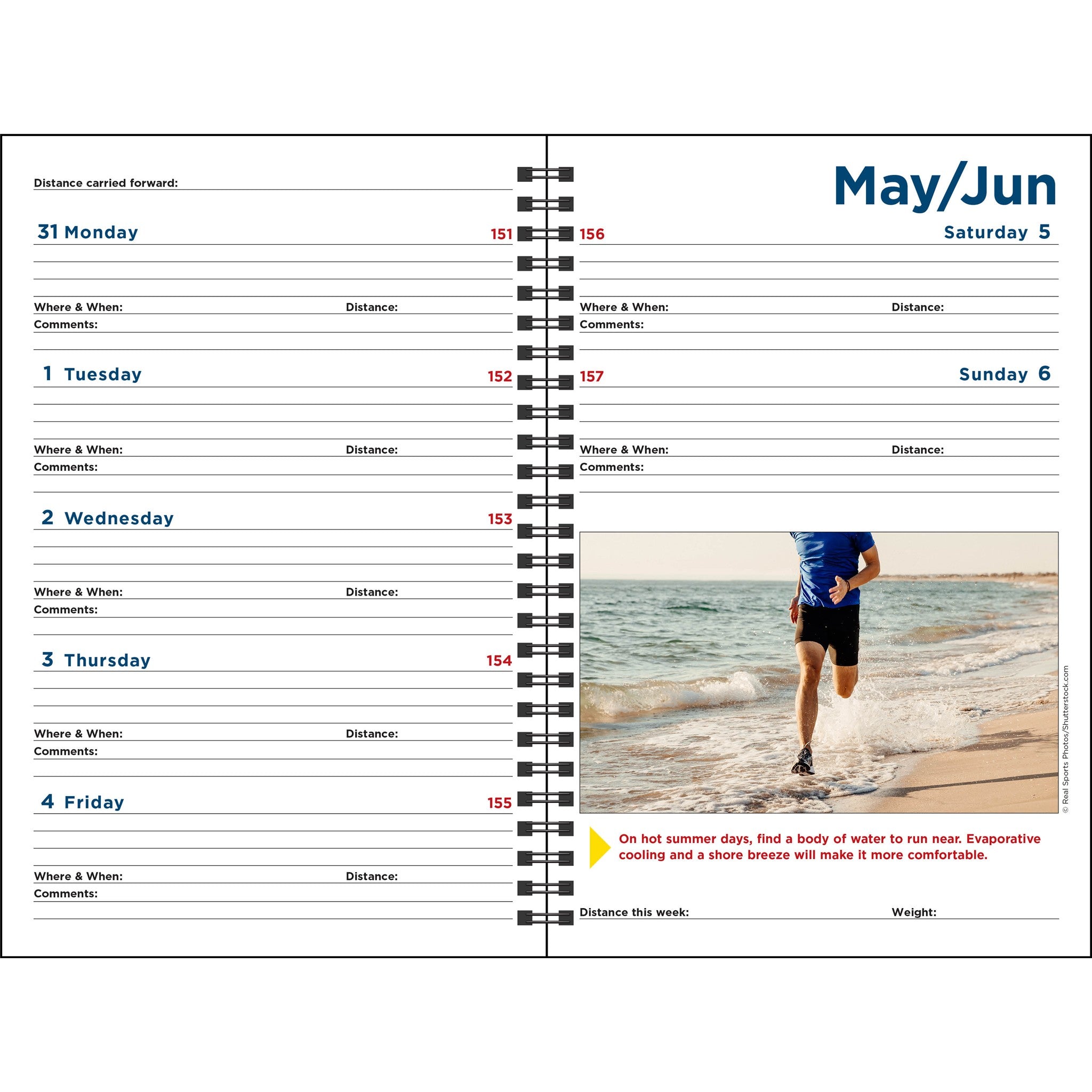 Agenda 2027 d'engagement et journal complet du coureur