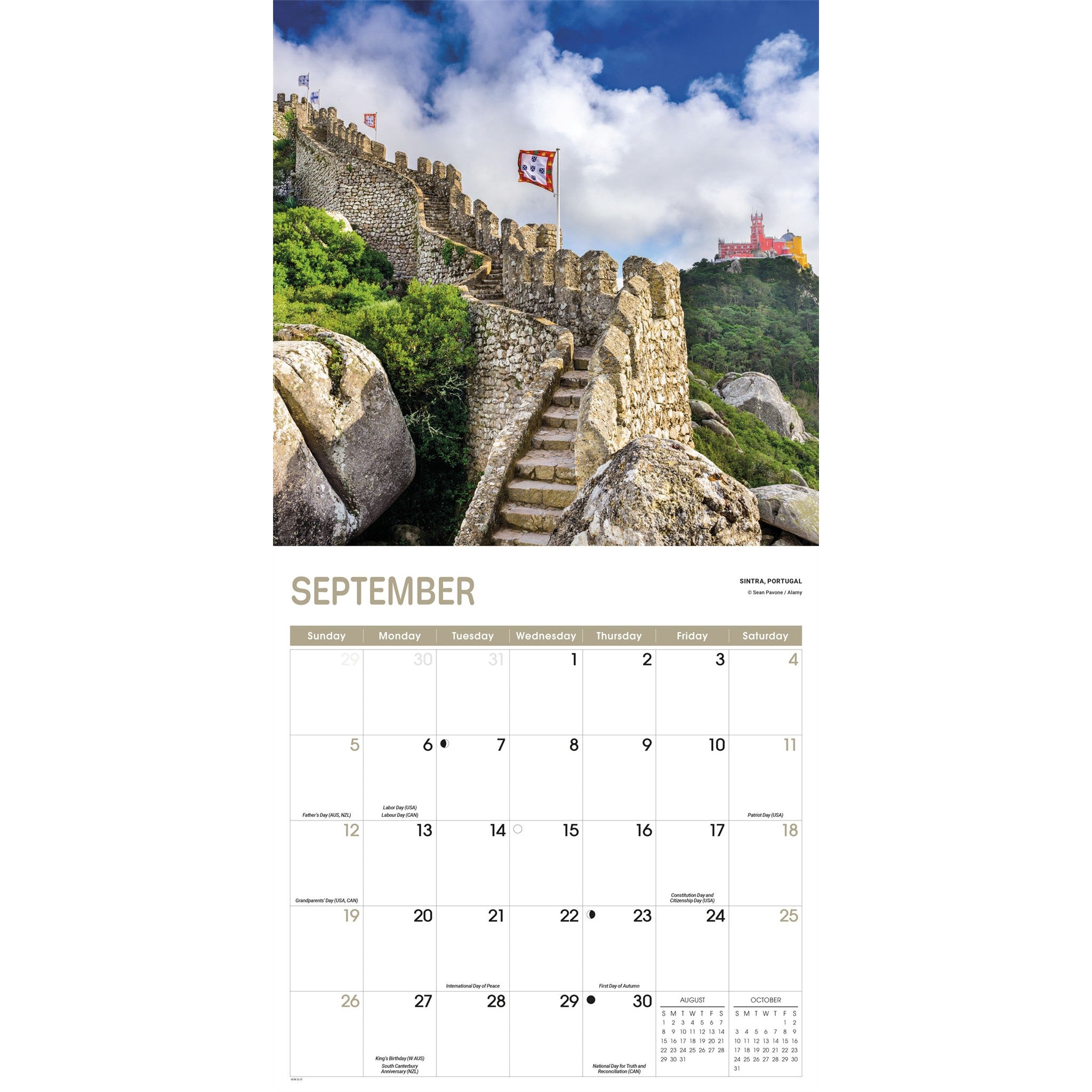 Calendrier mural Chemins 2027