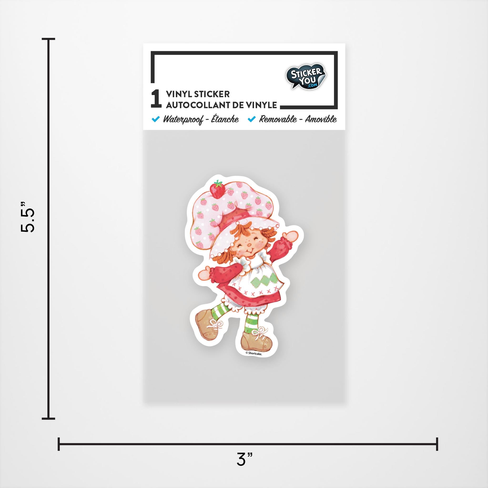 Autocollant vinyle Fraise des Bois