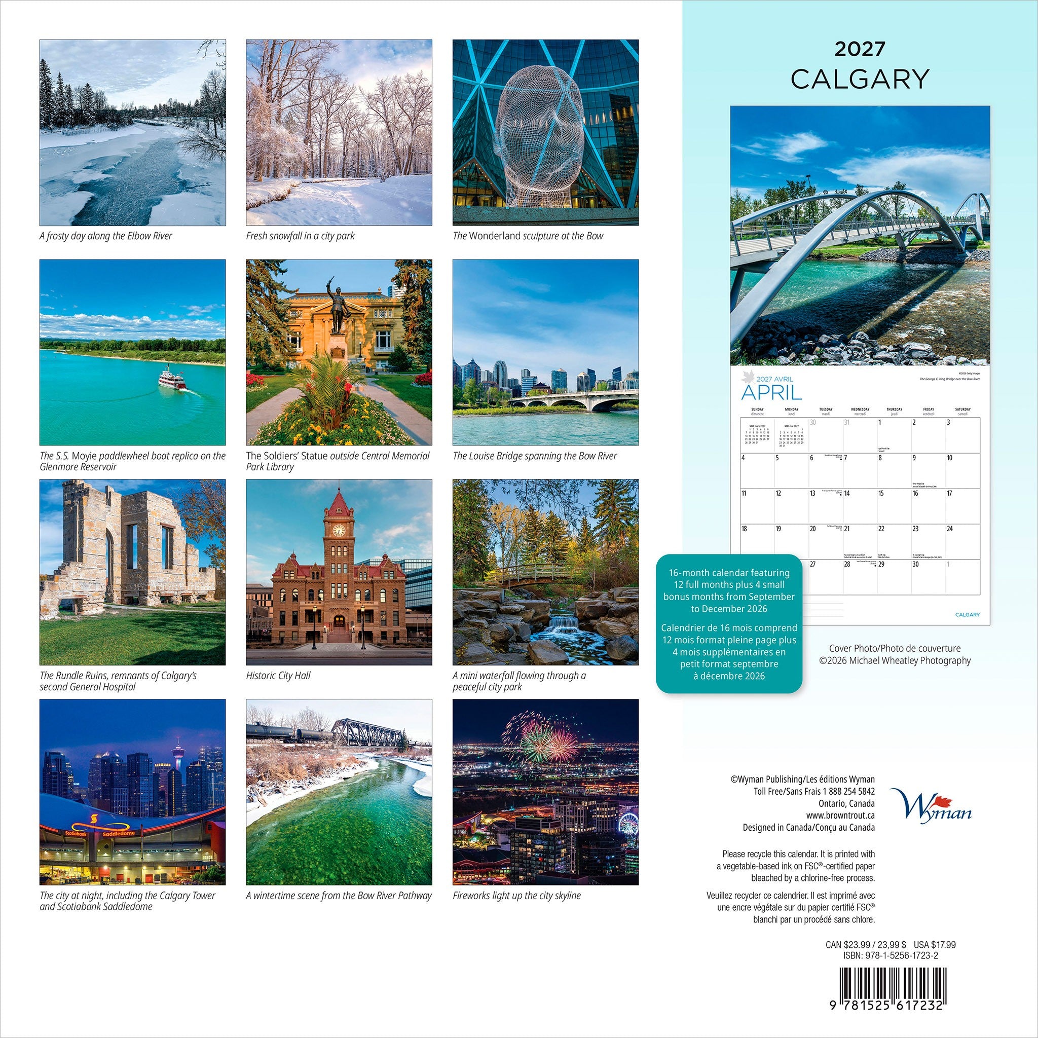 Calgary 2027 Wall Calendar