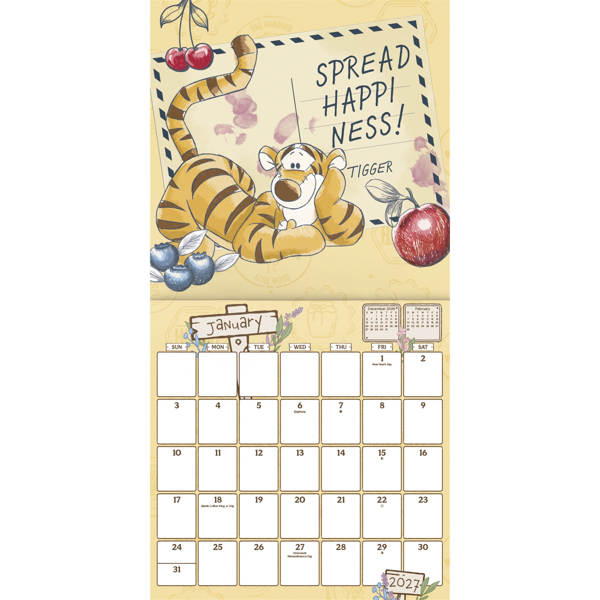 Winnie The Pooh Exclusive with Print 2027 Wall Calendar