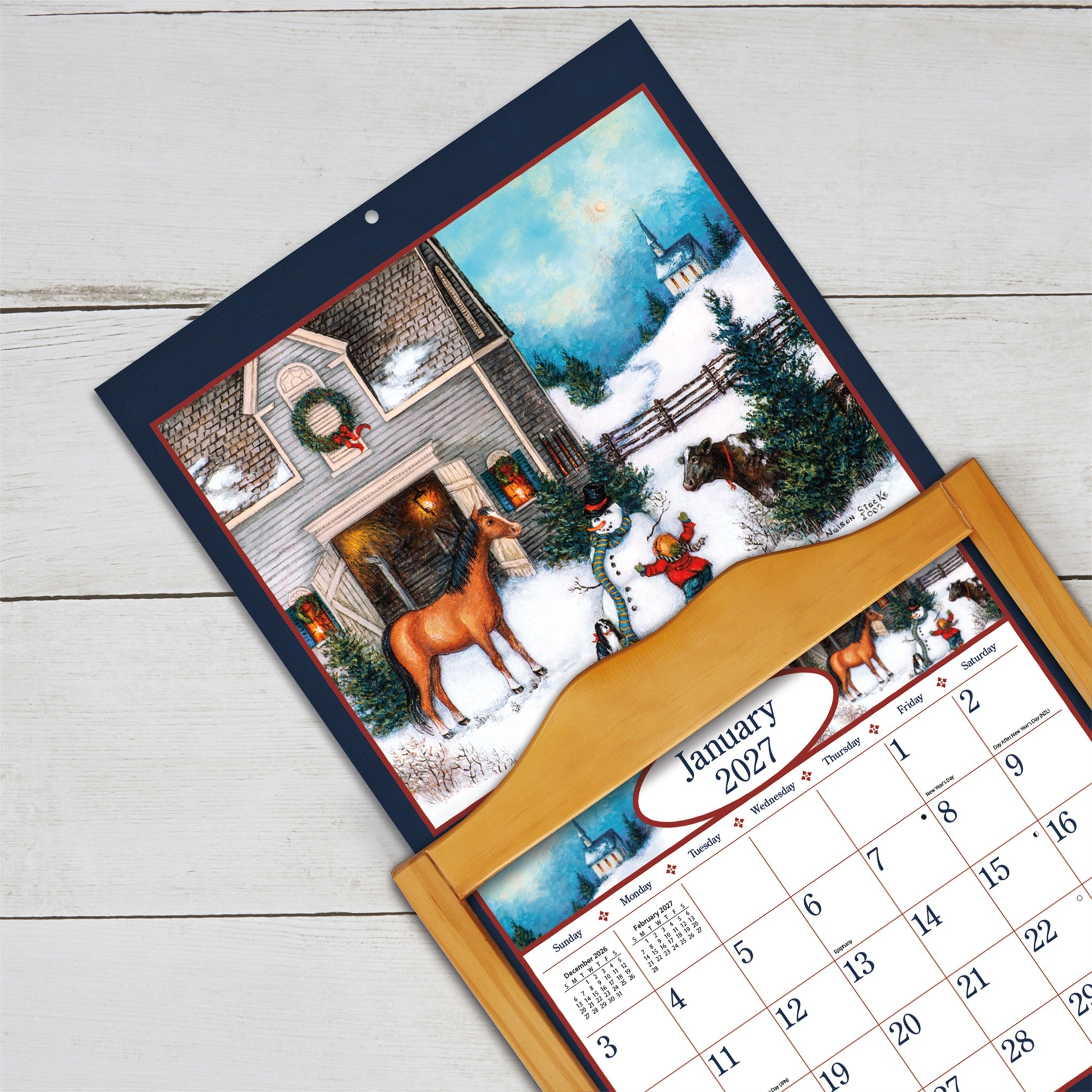 Linda Nelson Stocks Special Edition with Print 2027 Wall Calendar
