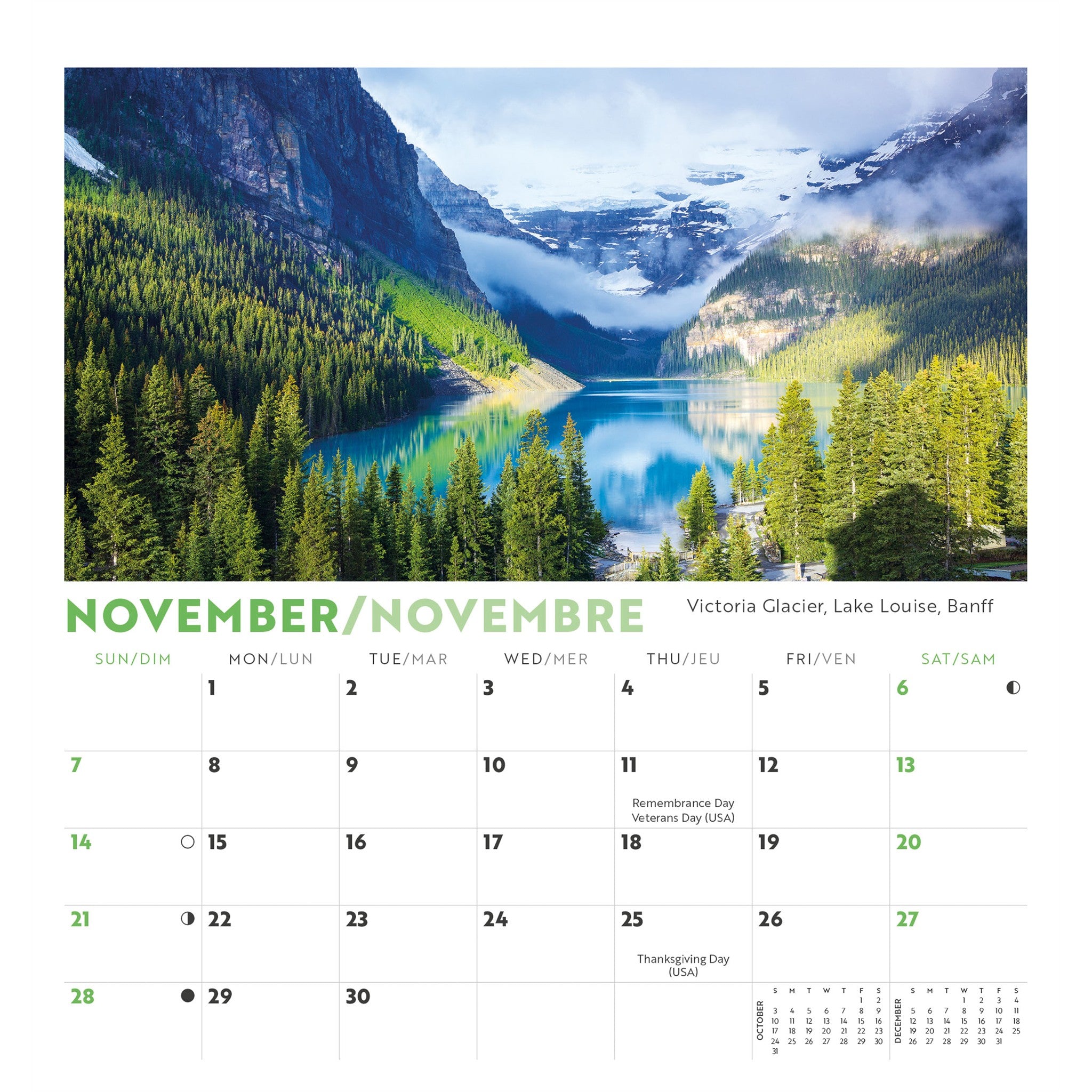 Canadian Rockies 2027 Easel Calendar