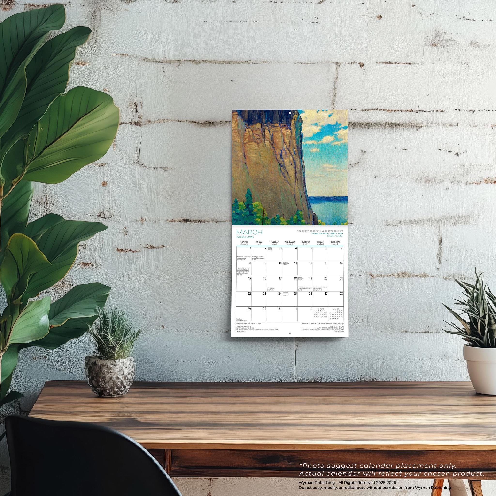 Mini-calendrier bilingue 2026 du Groupe des Sept (AGO) - Disponible uniquement en ligne