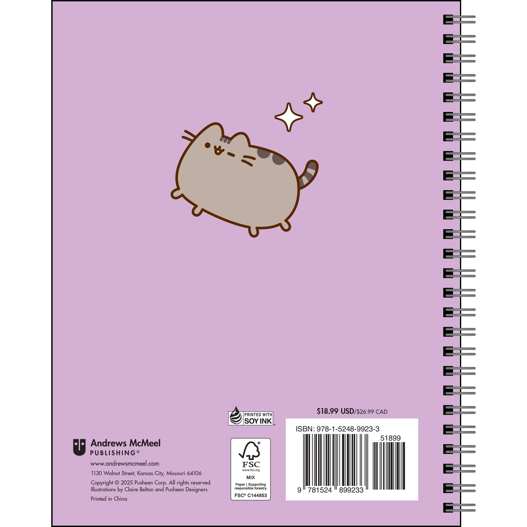 Calendrier des fiançailles de Pusheen pour 2025-2026