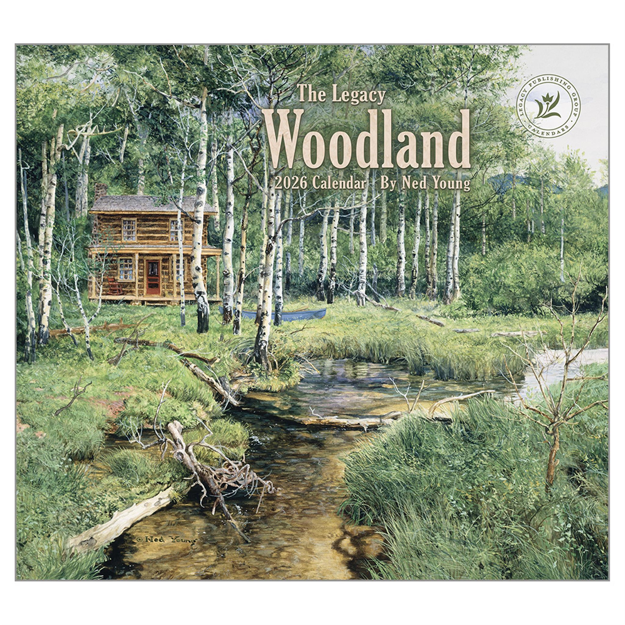 Calendrier mural de luxe Woodland 2026