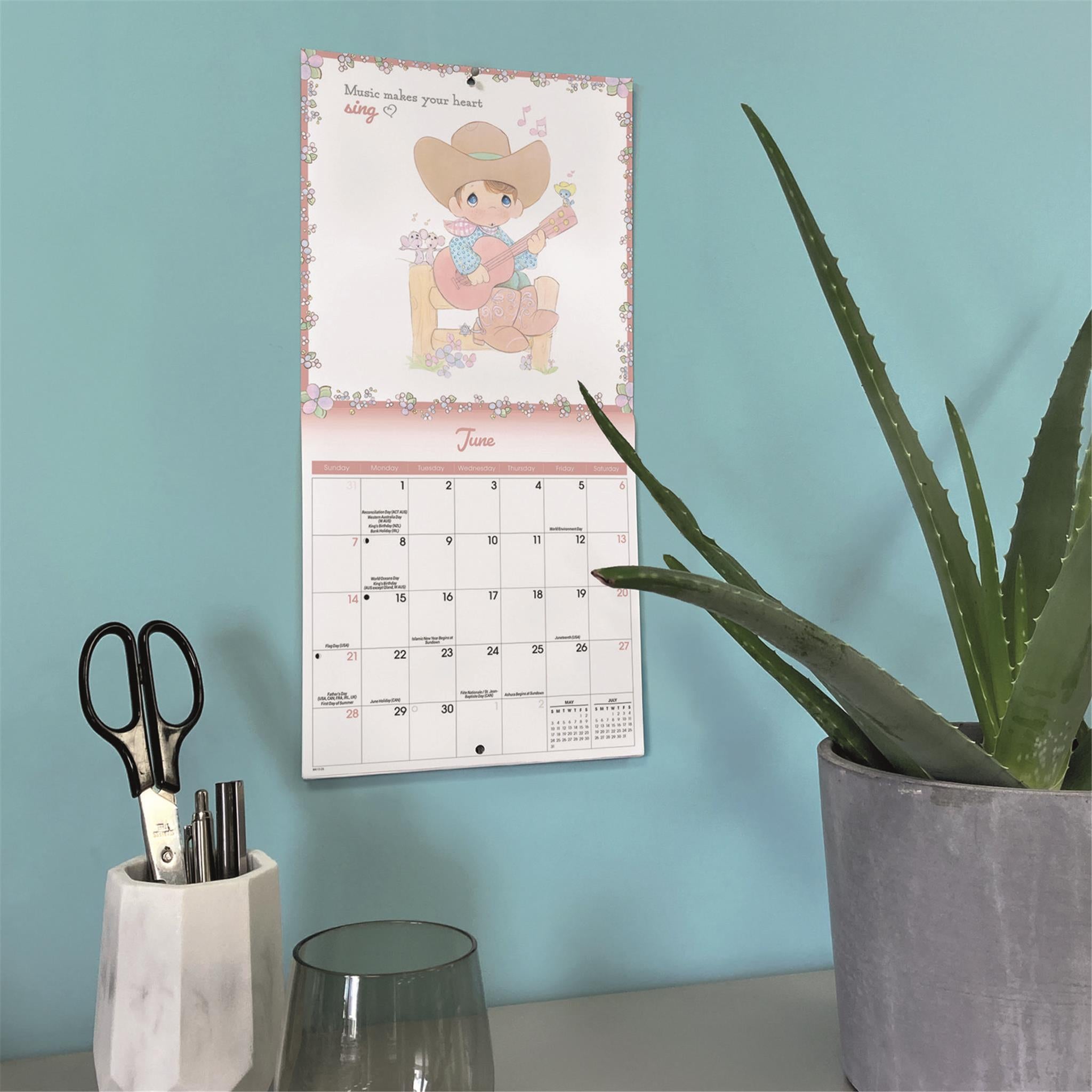 Mini calendrier Precious Moments 2026