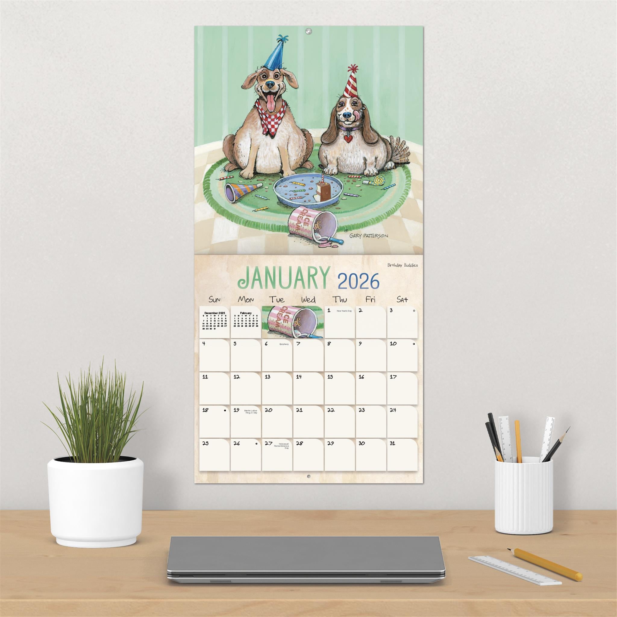 Gary Patterson Dogs 2026 Wall Calendar - Online Only