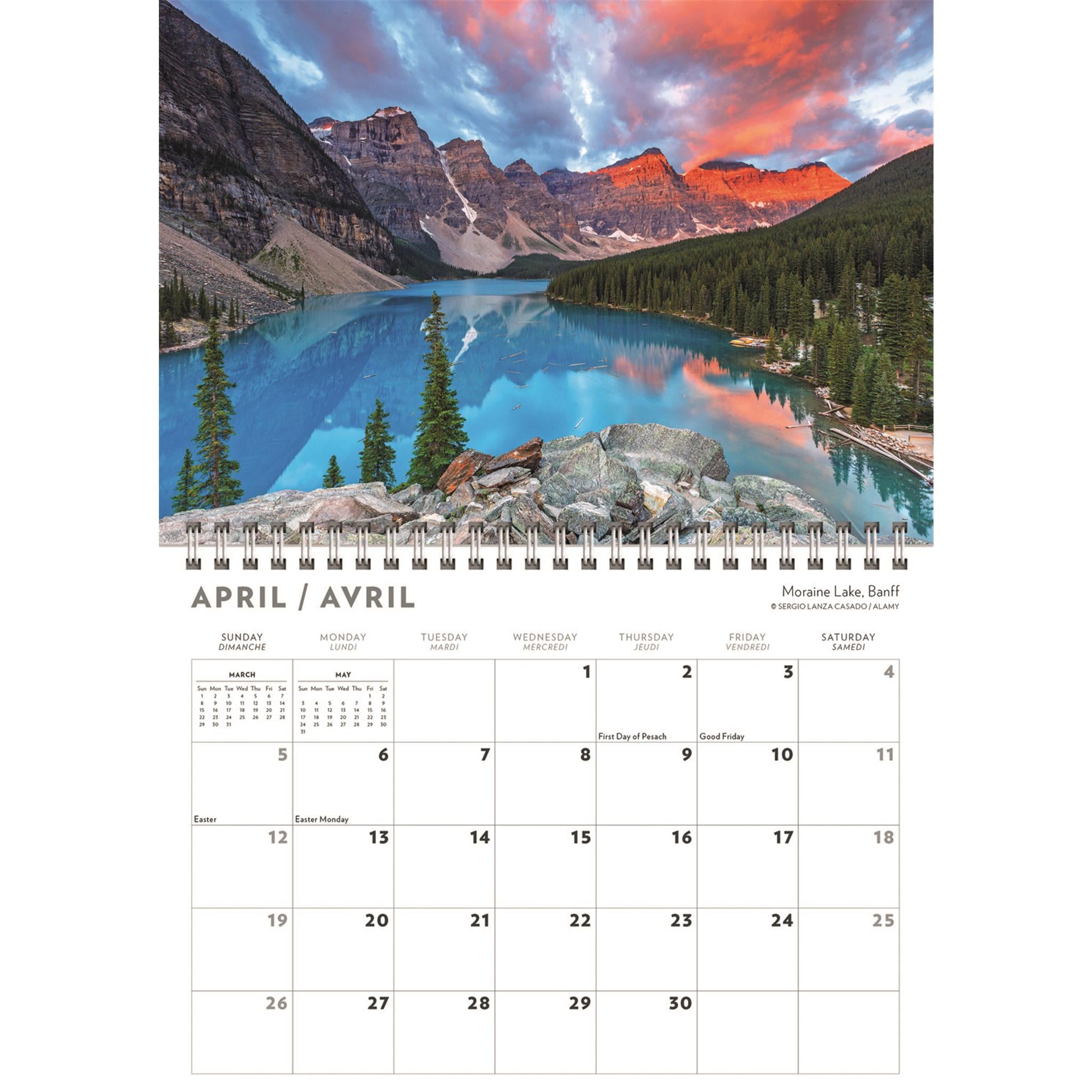 Canadian Rockies 2026 Mini Calendar
