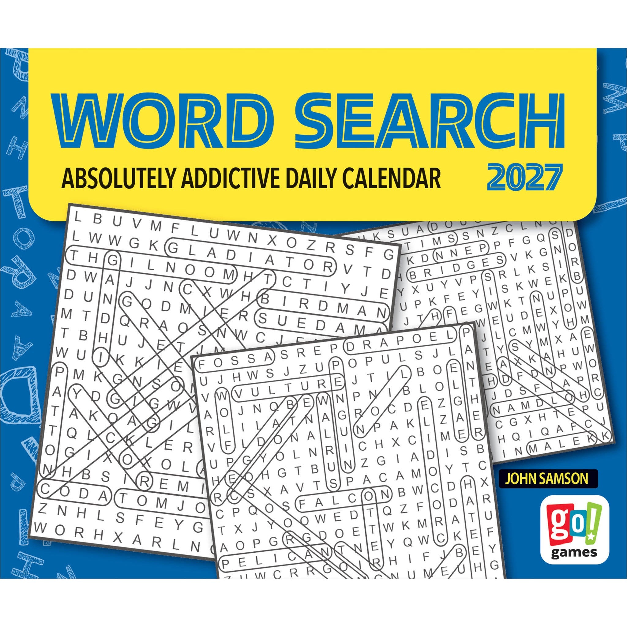 Word Search 2027 Box Calendar
