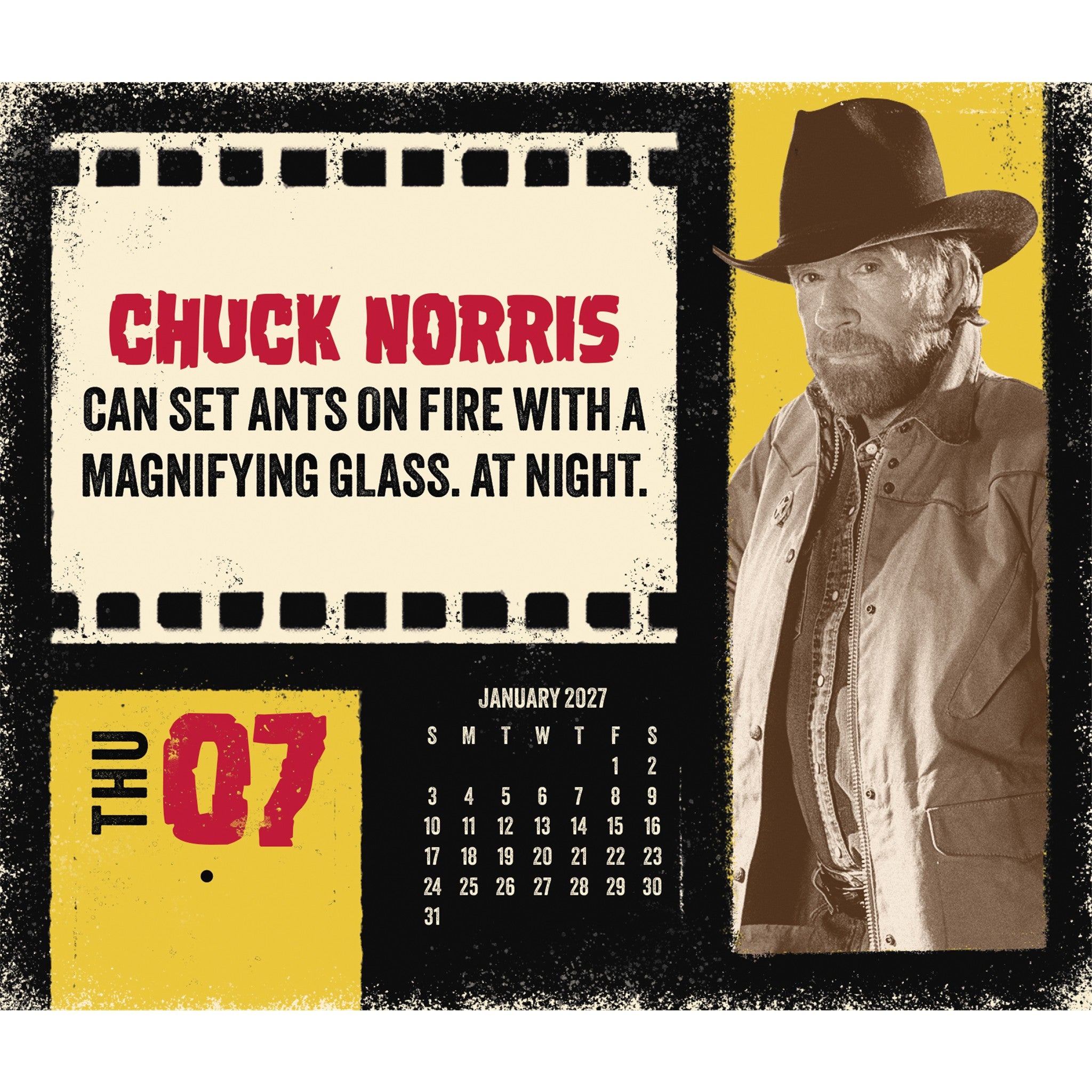 Chuck Norris 2027 Box Calendar