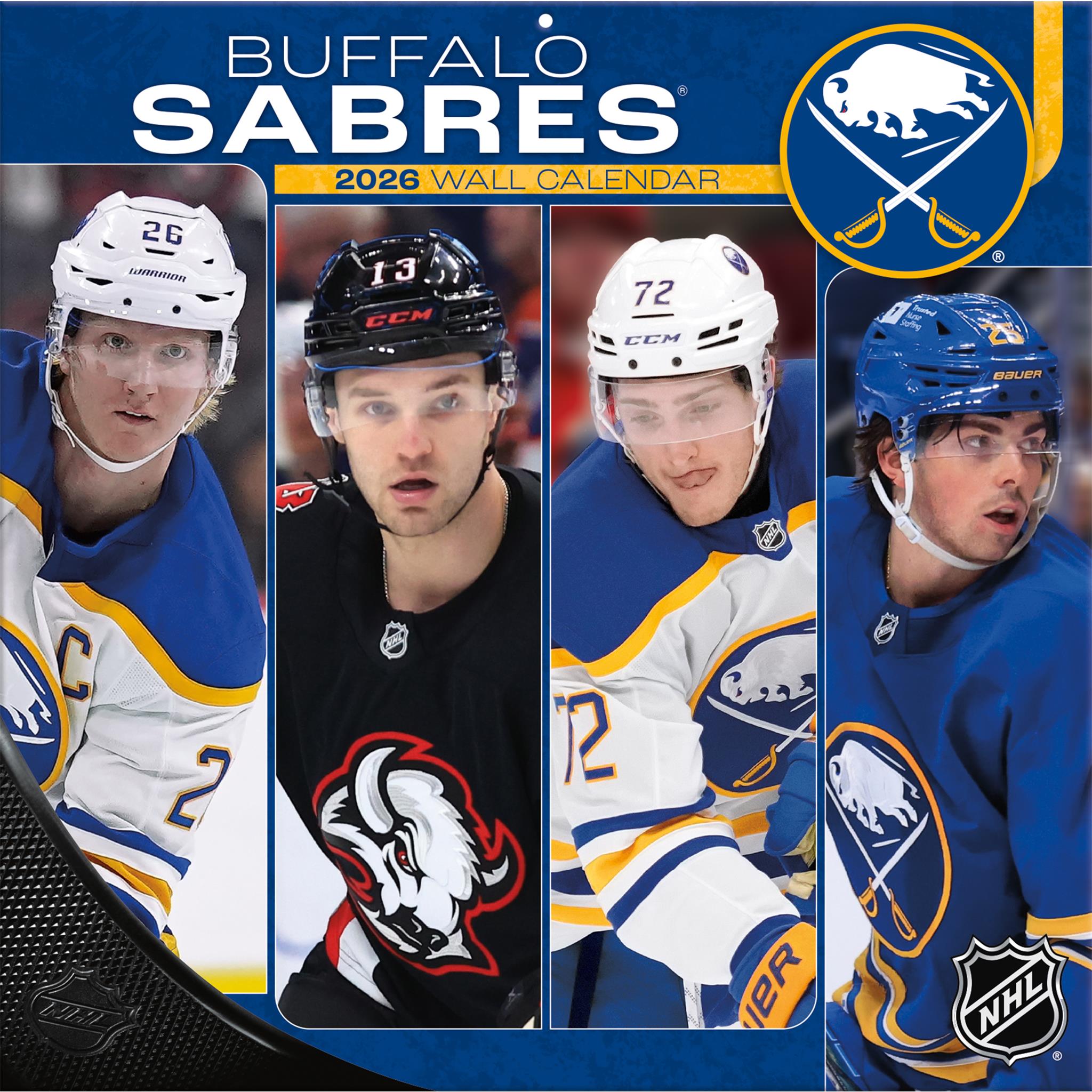 Calendrier mural 2026 des Sabres de Buffalo (NHL)