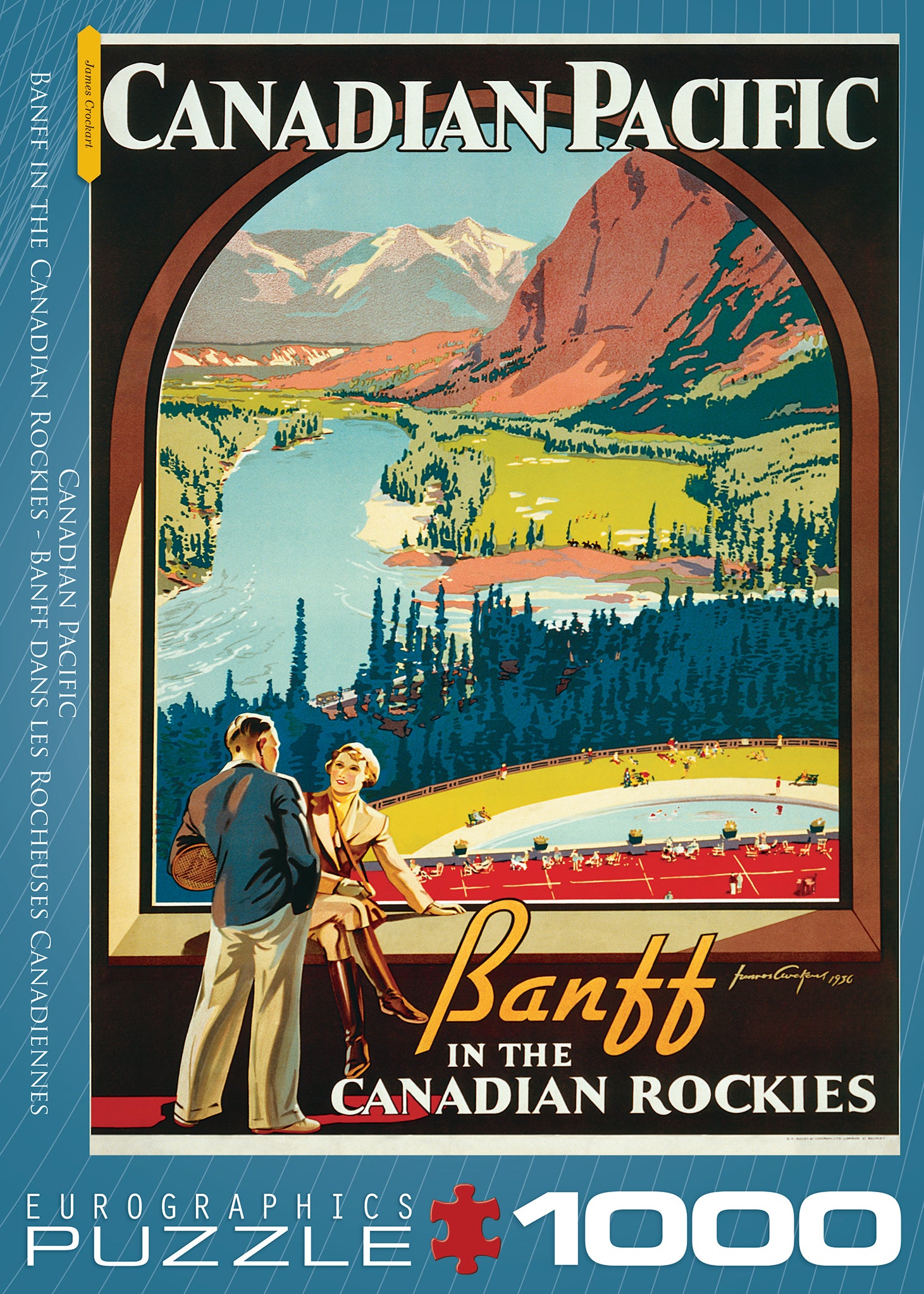 Banff in the Canadian Rockies Canadian Pacific Rail 1000 Piece Puzzle - Online Only