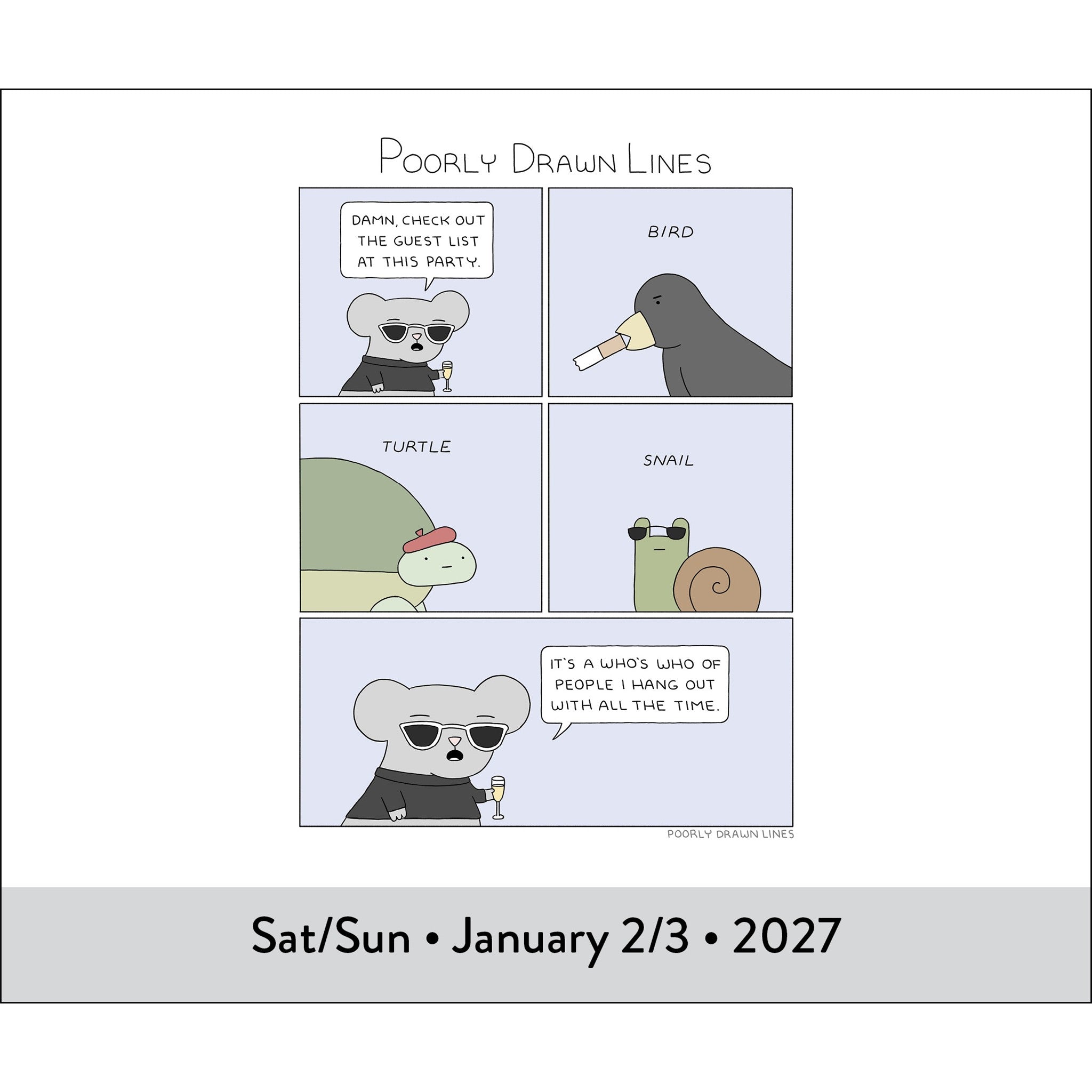 Poorly Drawn Lines 2027 Box Calendar - Online Only