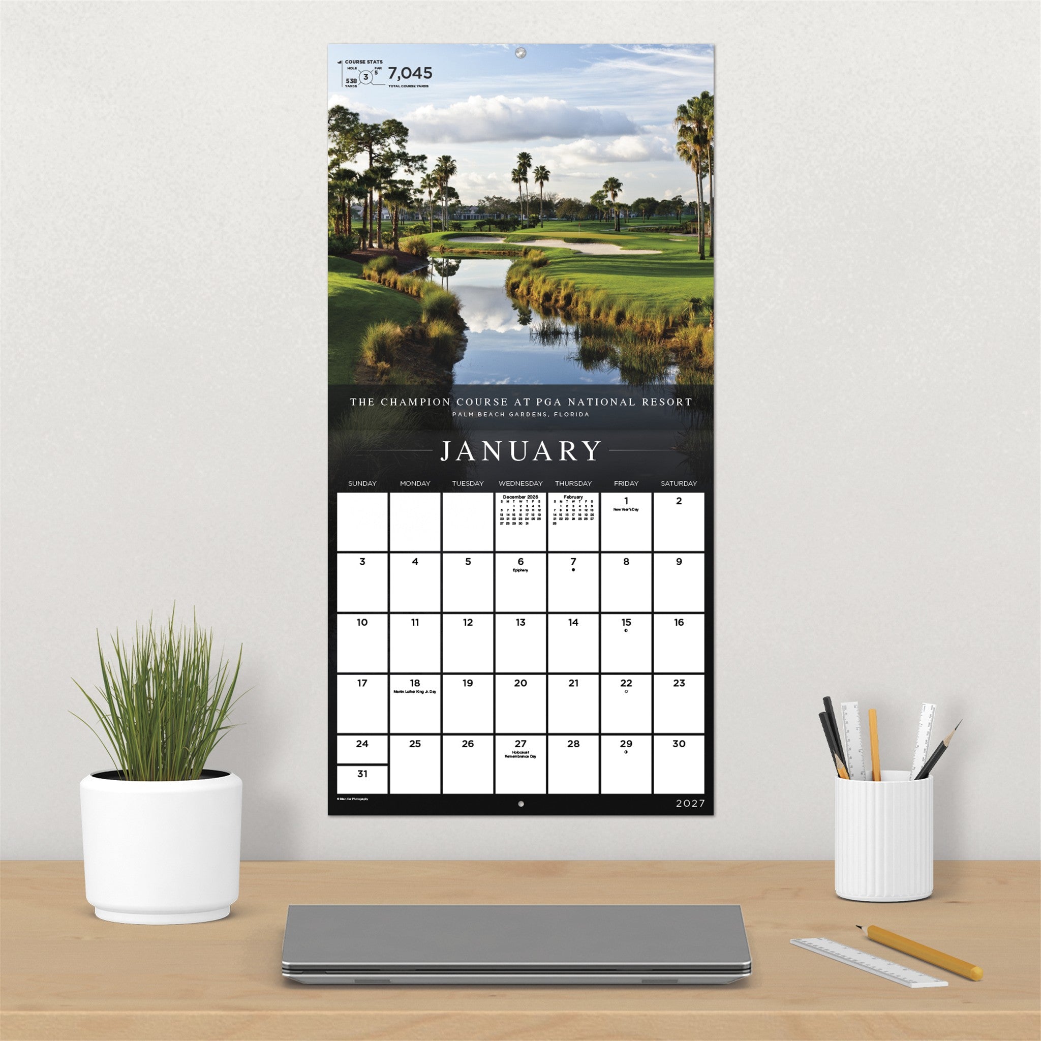 Sports Illustrated Golf Courses Exclusive with Print 2027 Wall Calendar