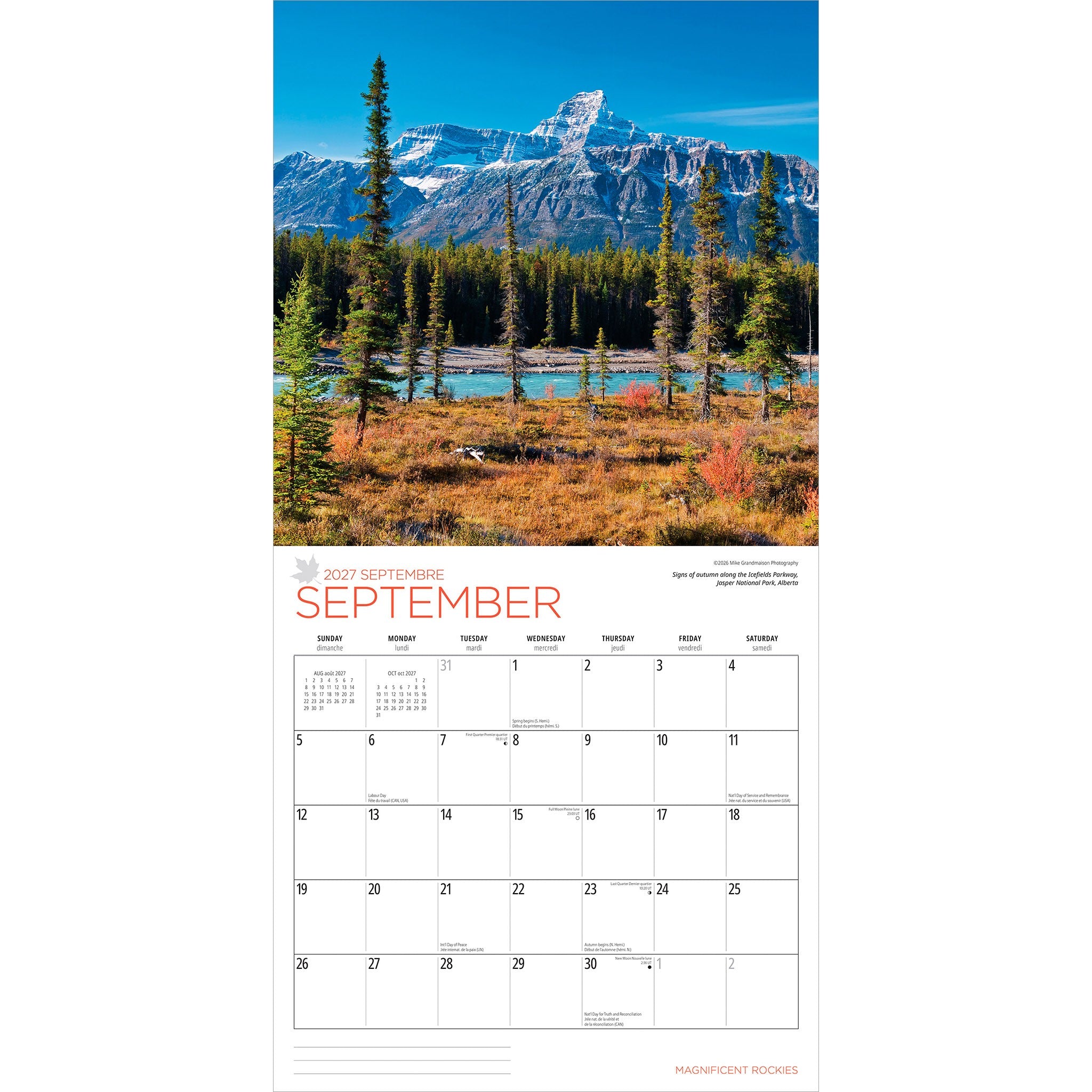 Magnificent Rockies 2027 Wall Calendar