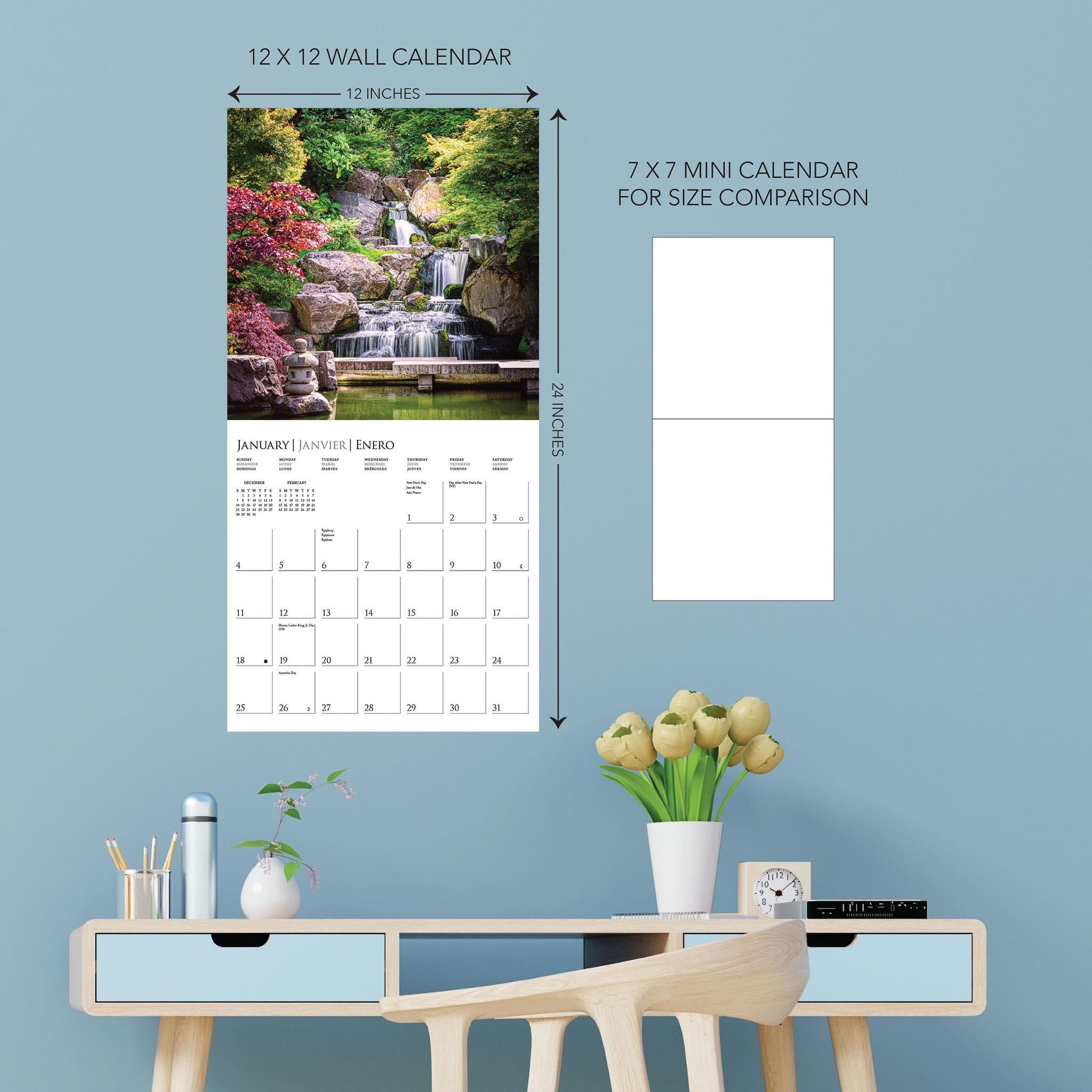 Calendrier mural 2026 « Au jardin » - Disponible uniquement en ligne