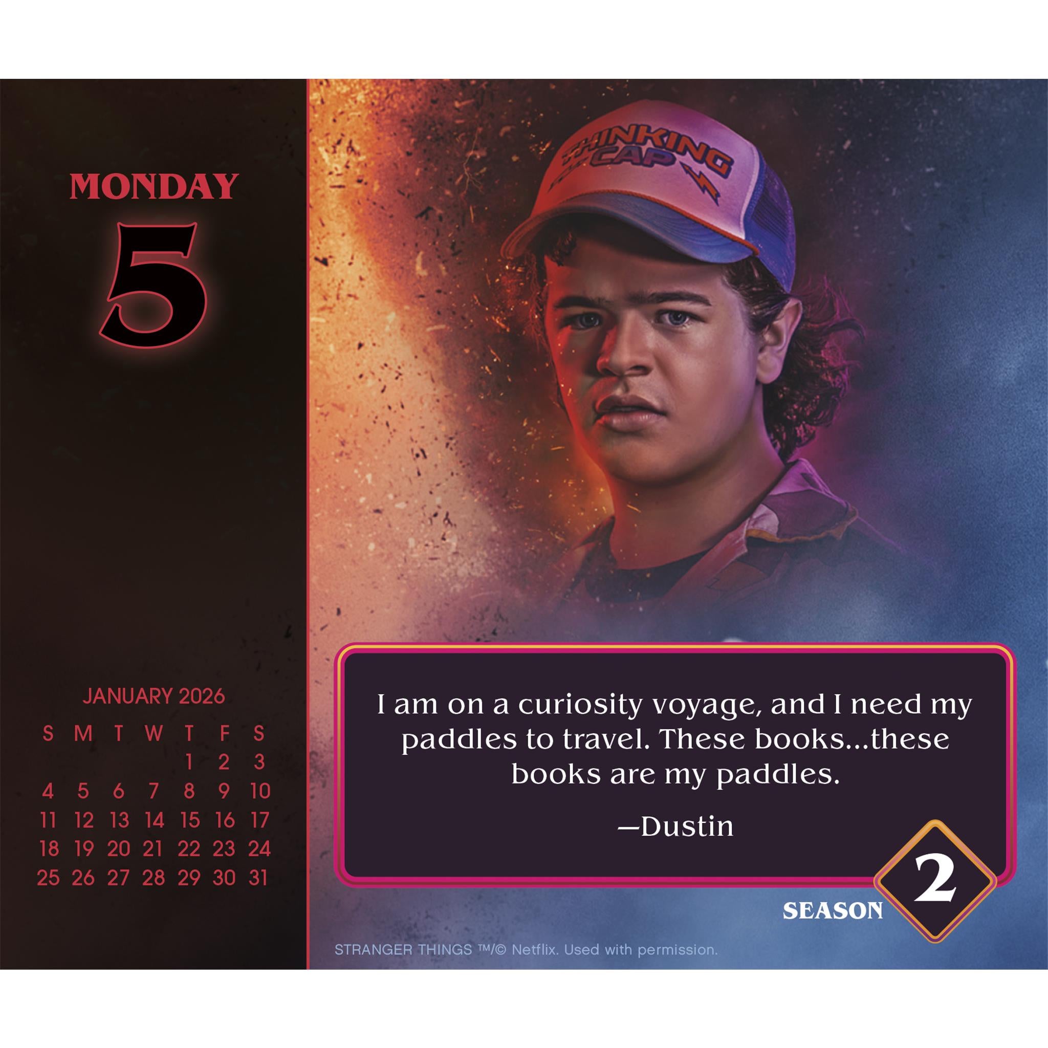 Calendrier Stranger Things 2026