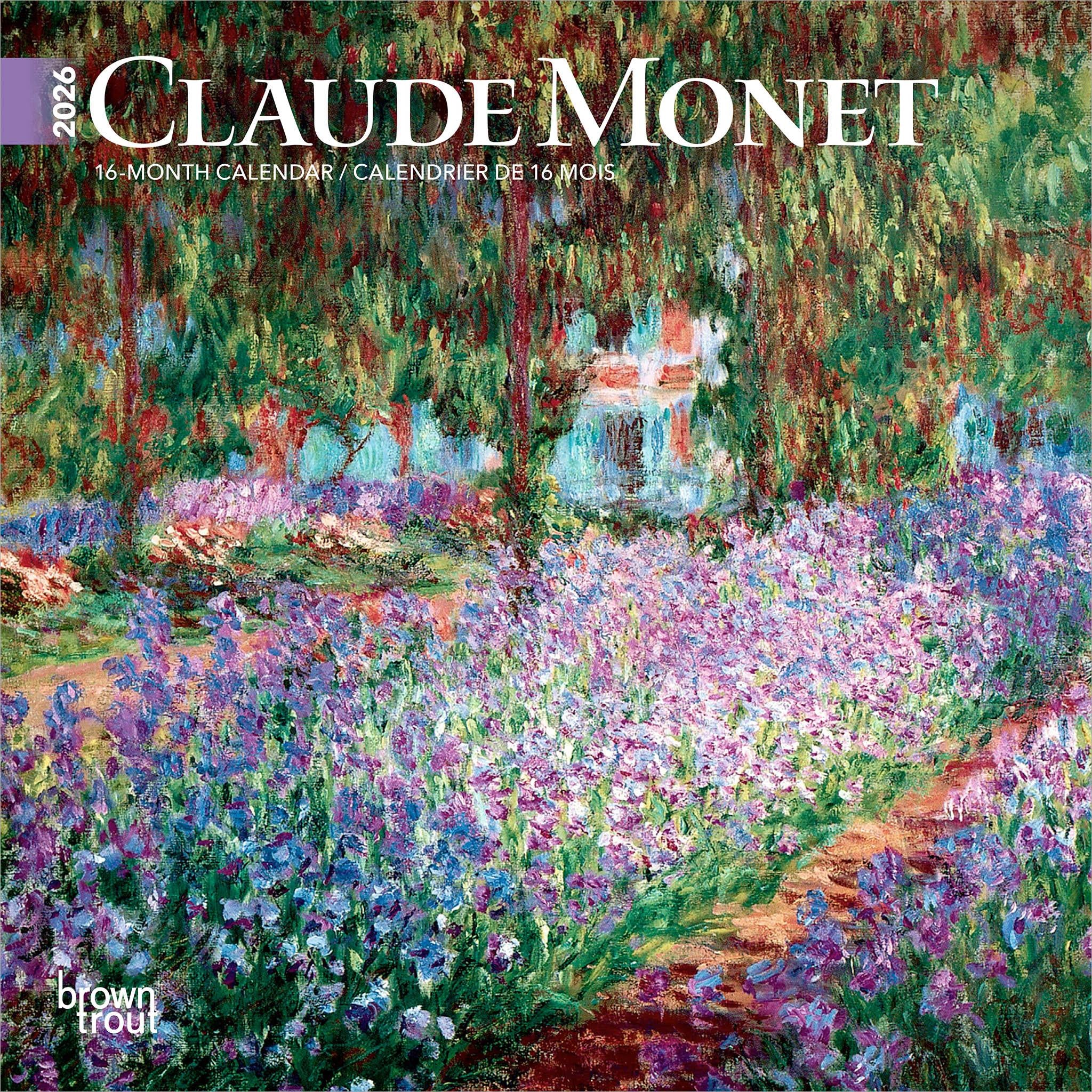Mini calendrier Monet 2026