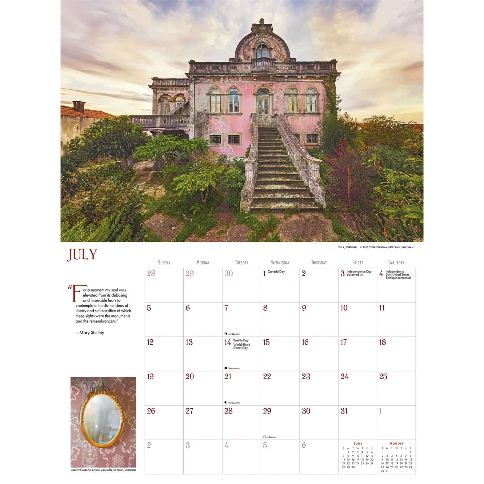 Calendrier mural surdimensionné Haunts 2026