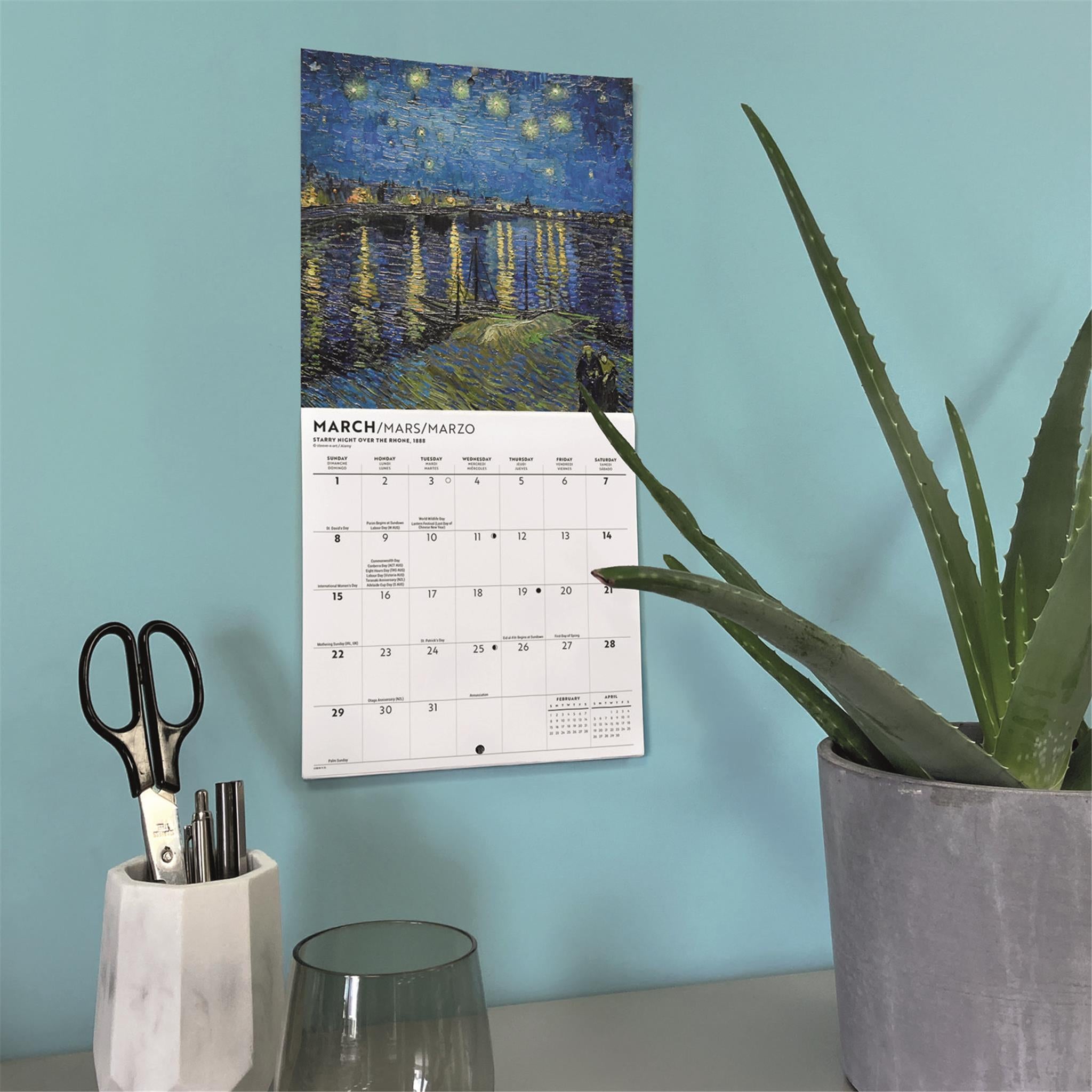 Mini calendrier Van Gogh 2026