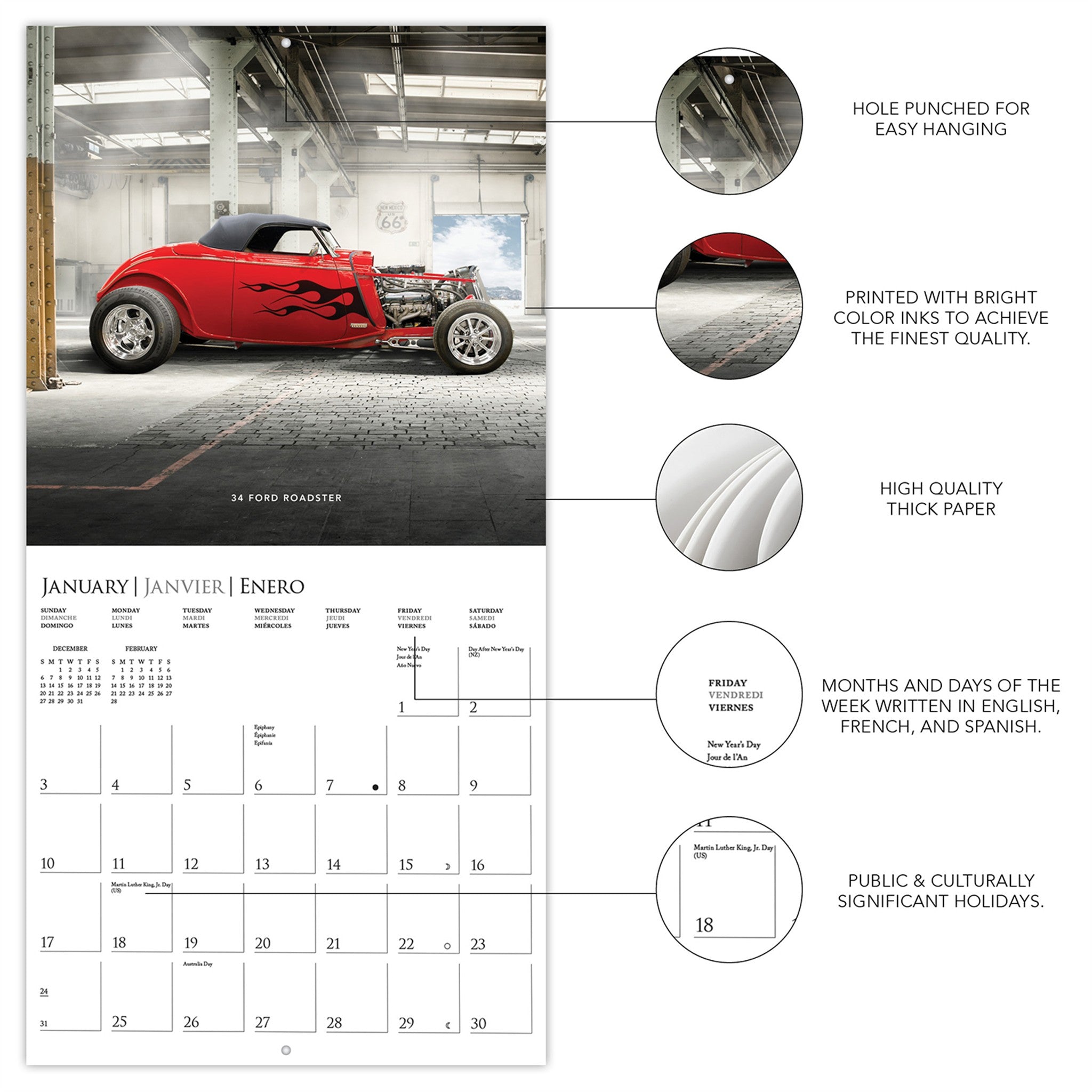 Car Legends 2027 Wall Calendar - Online Only