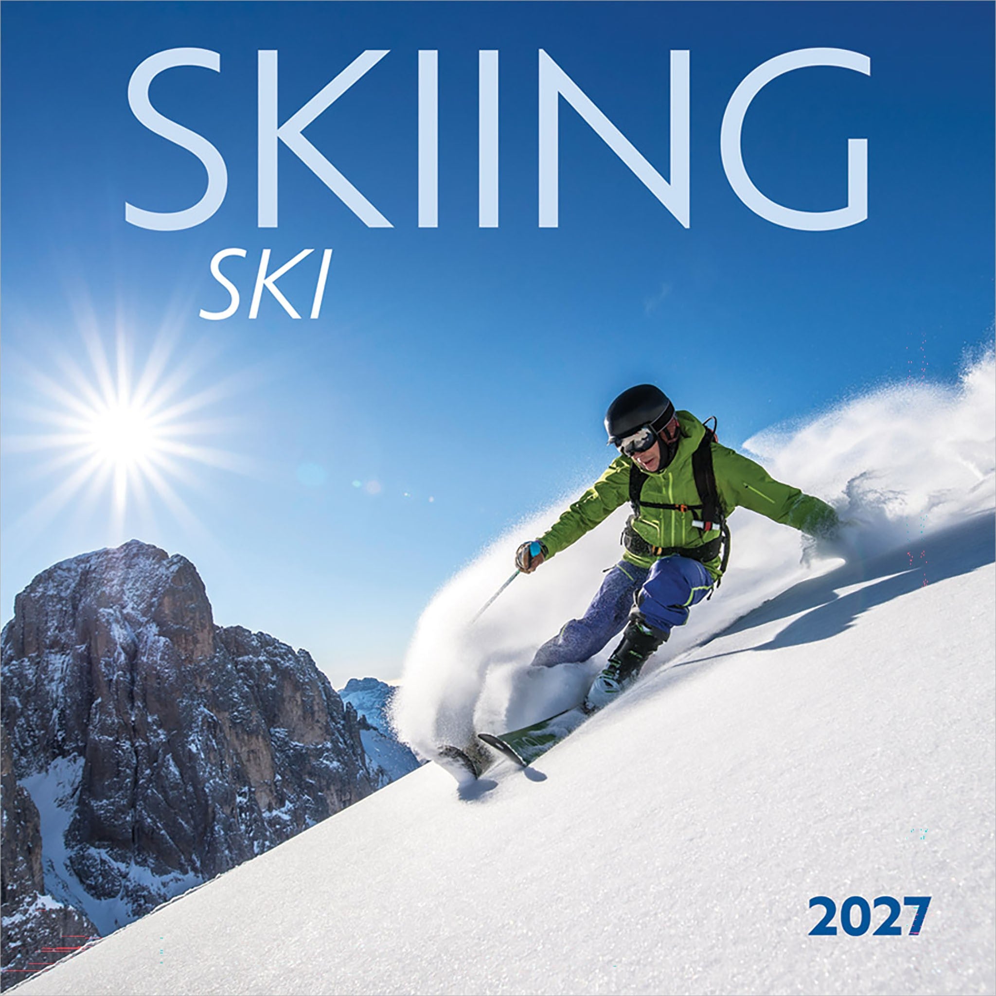 Skiing / Ski 2027 Wall Calendar